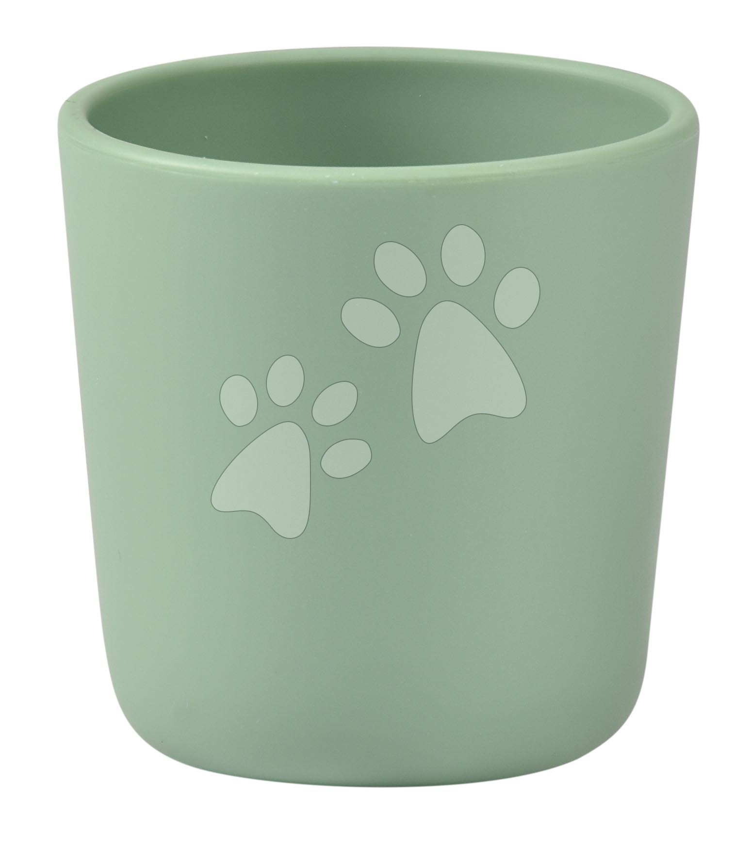 Kelímek pro miminka Silicone Glass Beaba Sage Green ze silikonu zelený od 4 měsíců