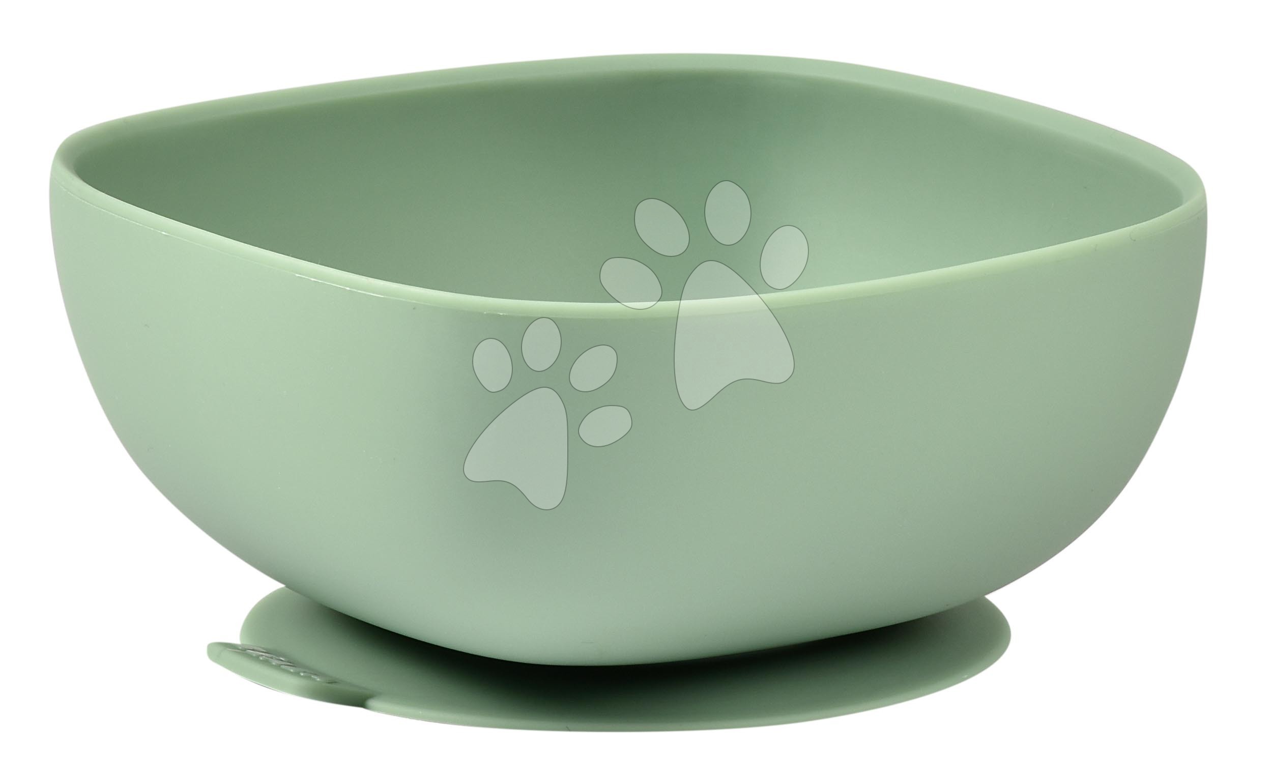 E-shop Miska pre bábätká Silicone Suction Bowl Beaba Sage Green zo silikónu zelená od 4 mes