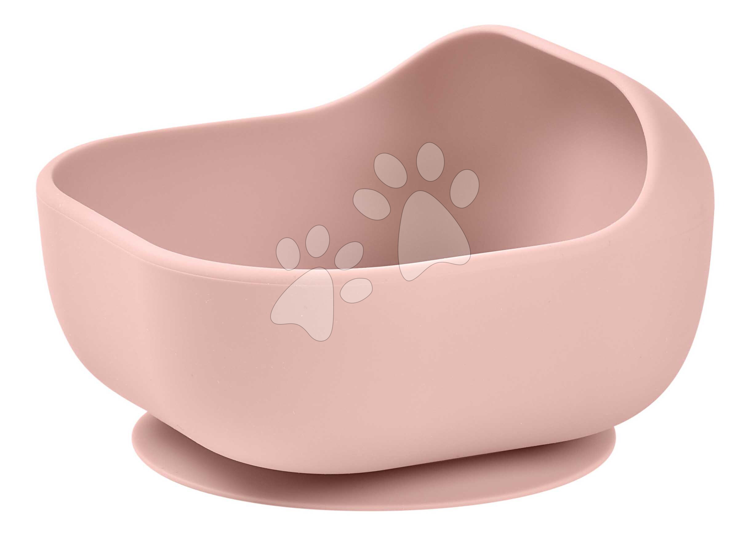 Miska pre bábätká Silicone Suction Bowl Cotton Candy Beaba zo silikónu s prísavkou ružová od 4 mes