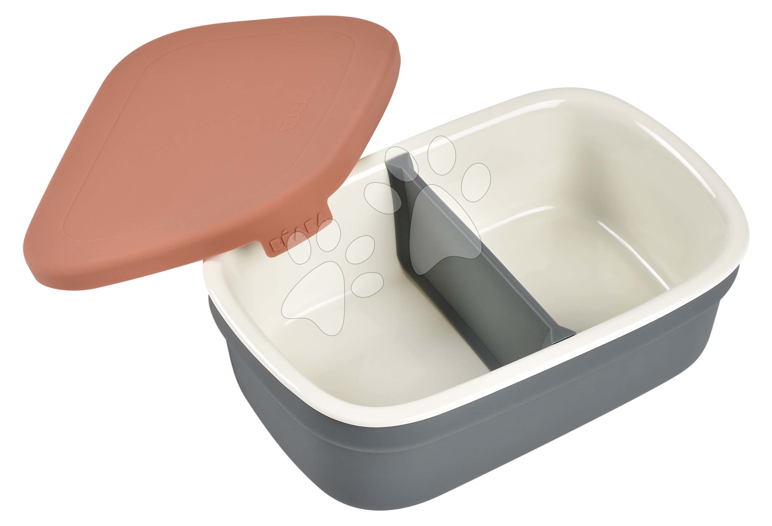 E-shop Box na desiatu Ceramic Lunch Box Beaba Mineral Terracotta keramický sivo-oranžový