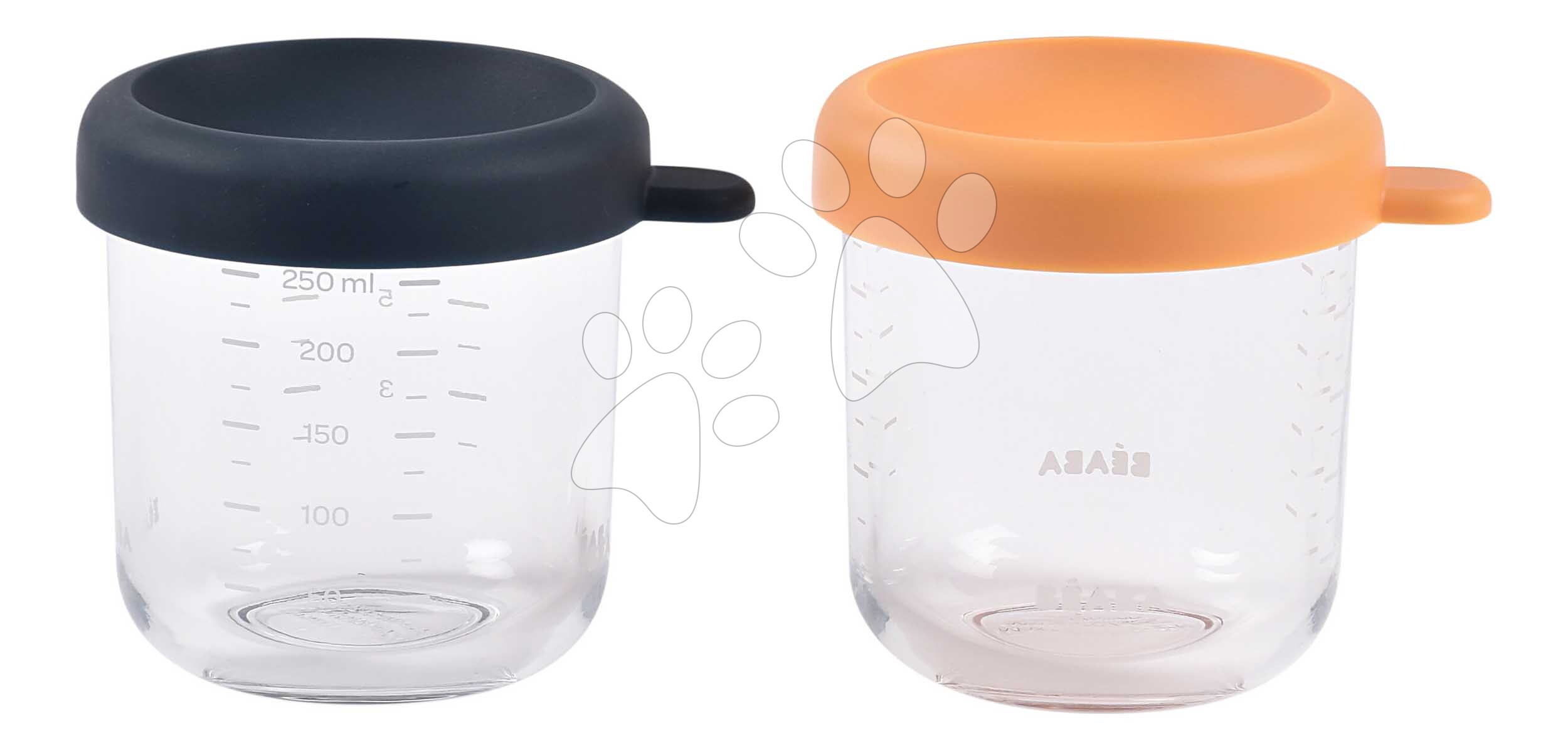 Sada dóz na jedlo Night Blue Honey Beaba 250 ml 2 kusy z kvalitného skla