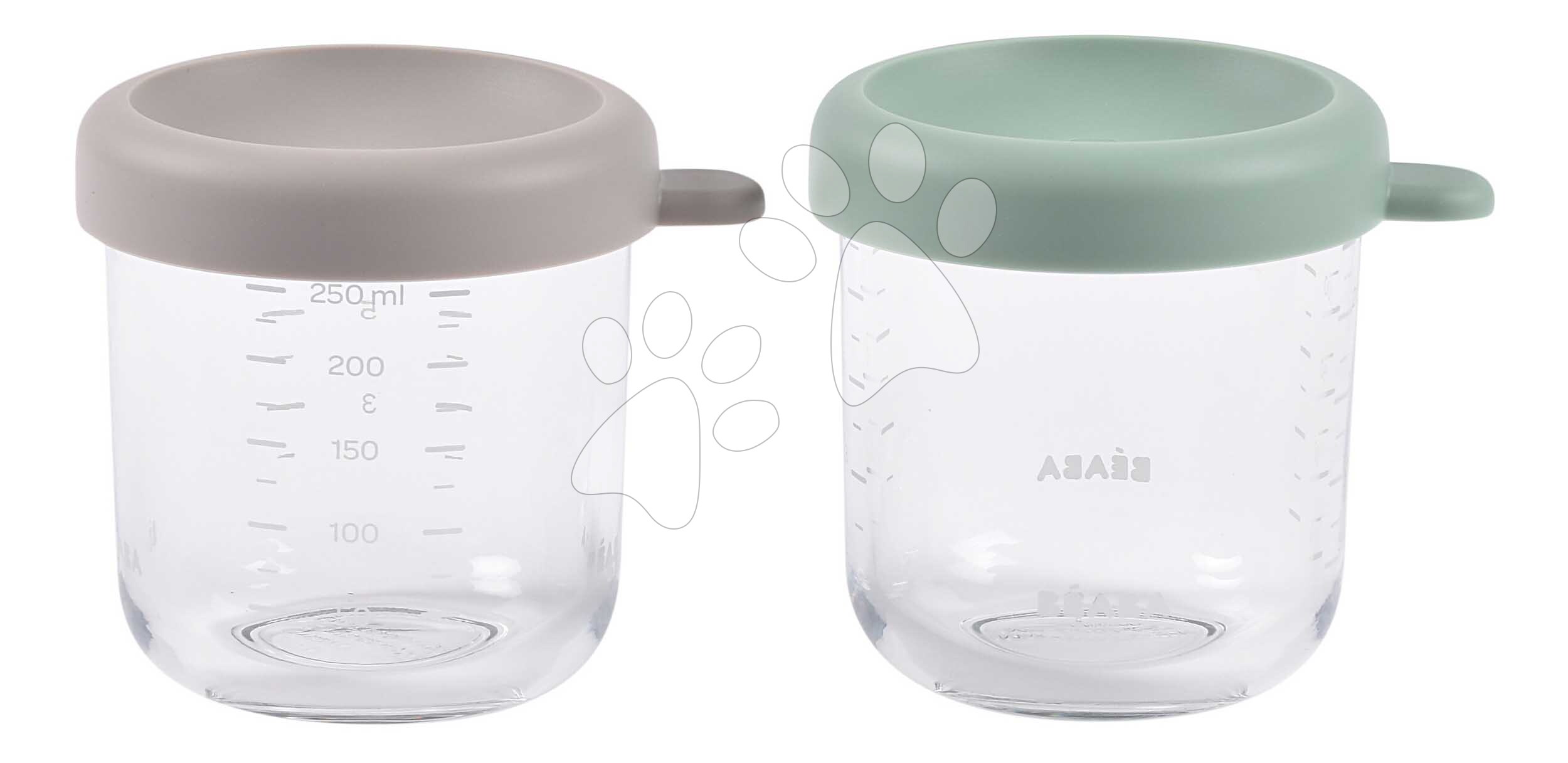 Sada dóz na jedlo Sage Green Gazelle Beaba 250 ml 2 kusy z kvalitného skla