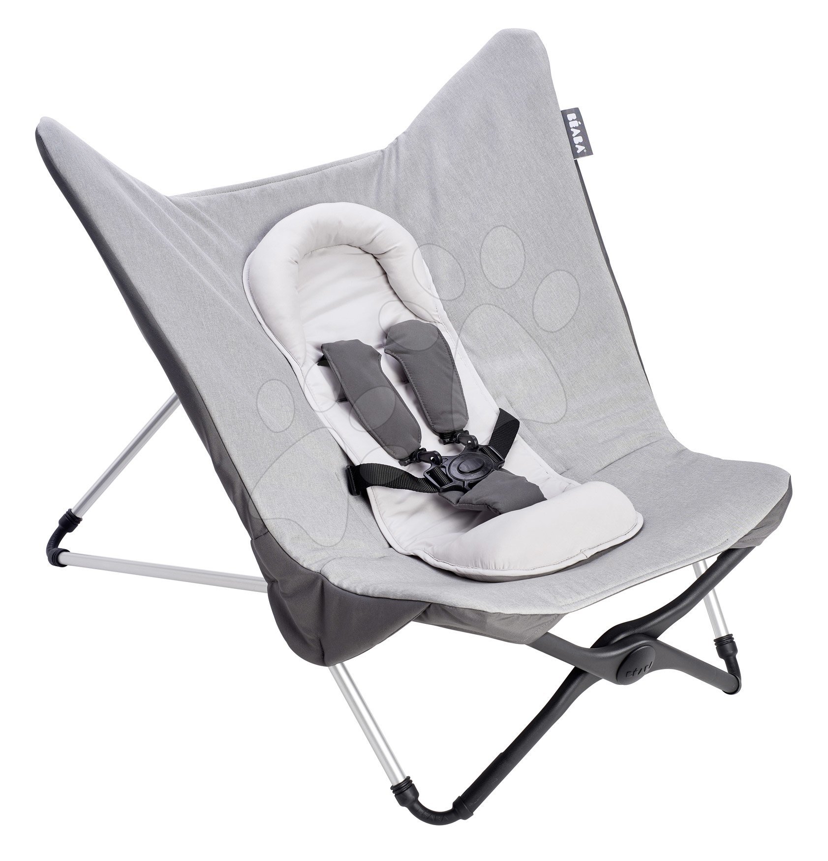 Pihenőszék Evolutive Compact Beaba baby seat II Heather Grey összecsukható 0 hó-tól szürke