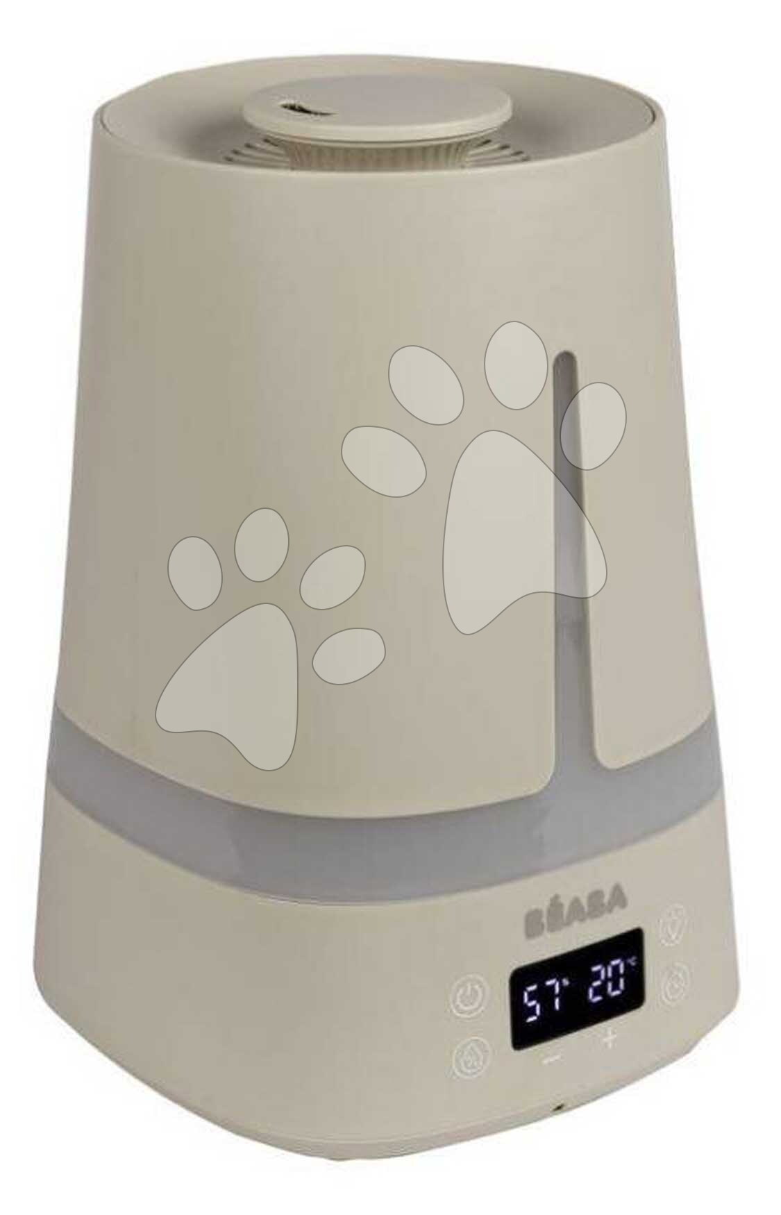 Zvlhčovač vzduchu Zen Air Humidifier Clay Beaba s nastaviteľnou tryskou a integrovaným nočným svetlom s LED displejom