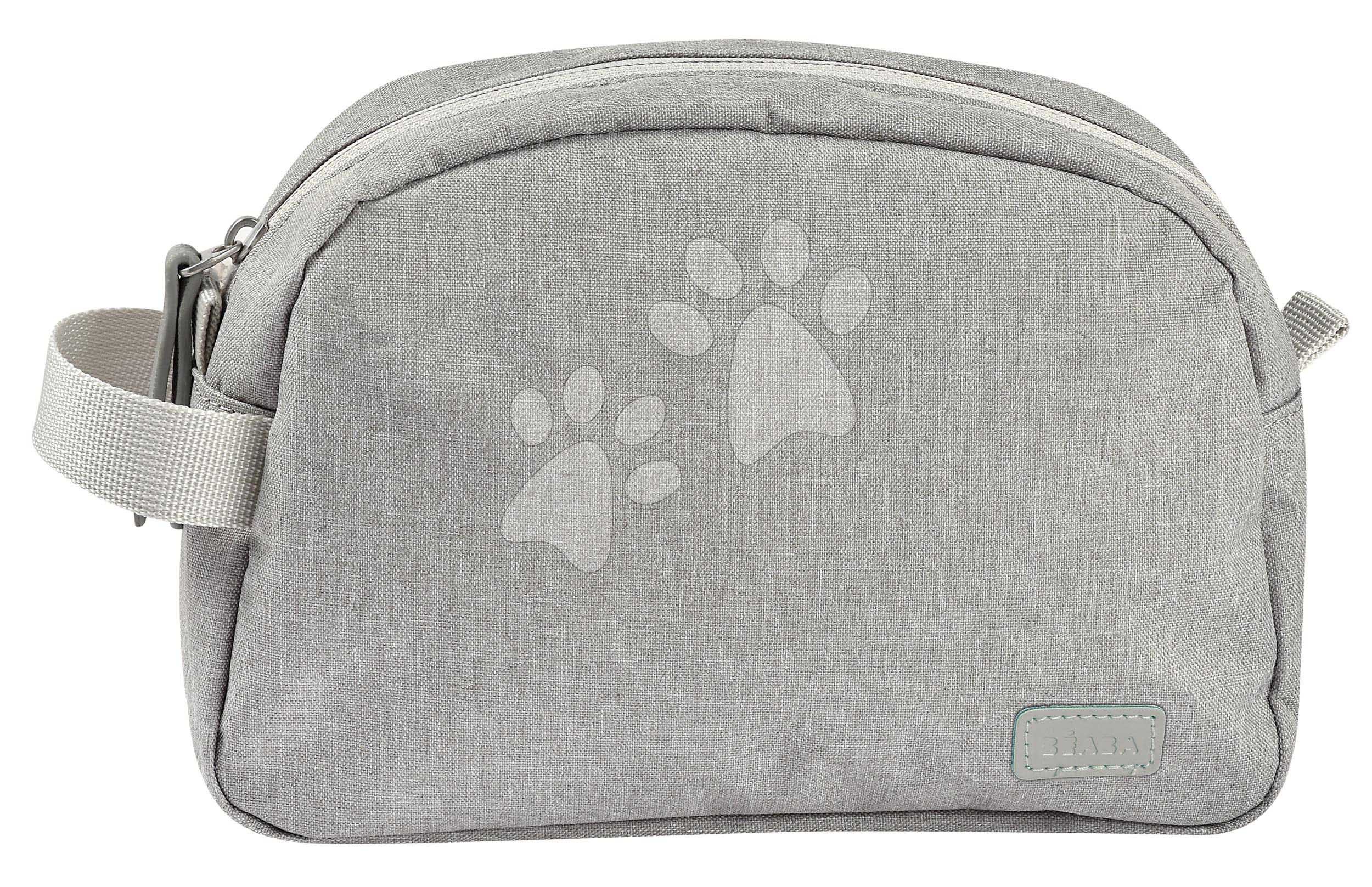 Kosmetická taštička Toiletry Pouch Beaba Heather Grey se zipem šedá