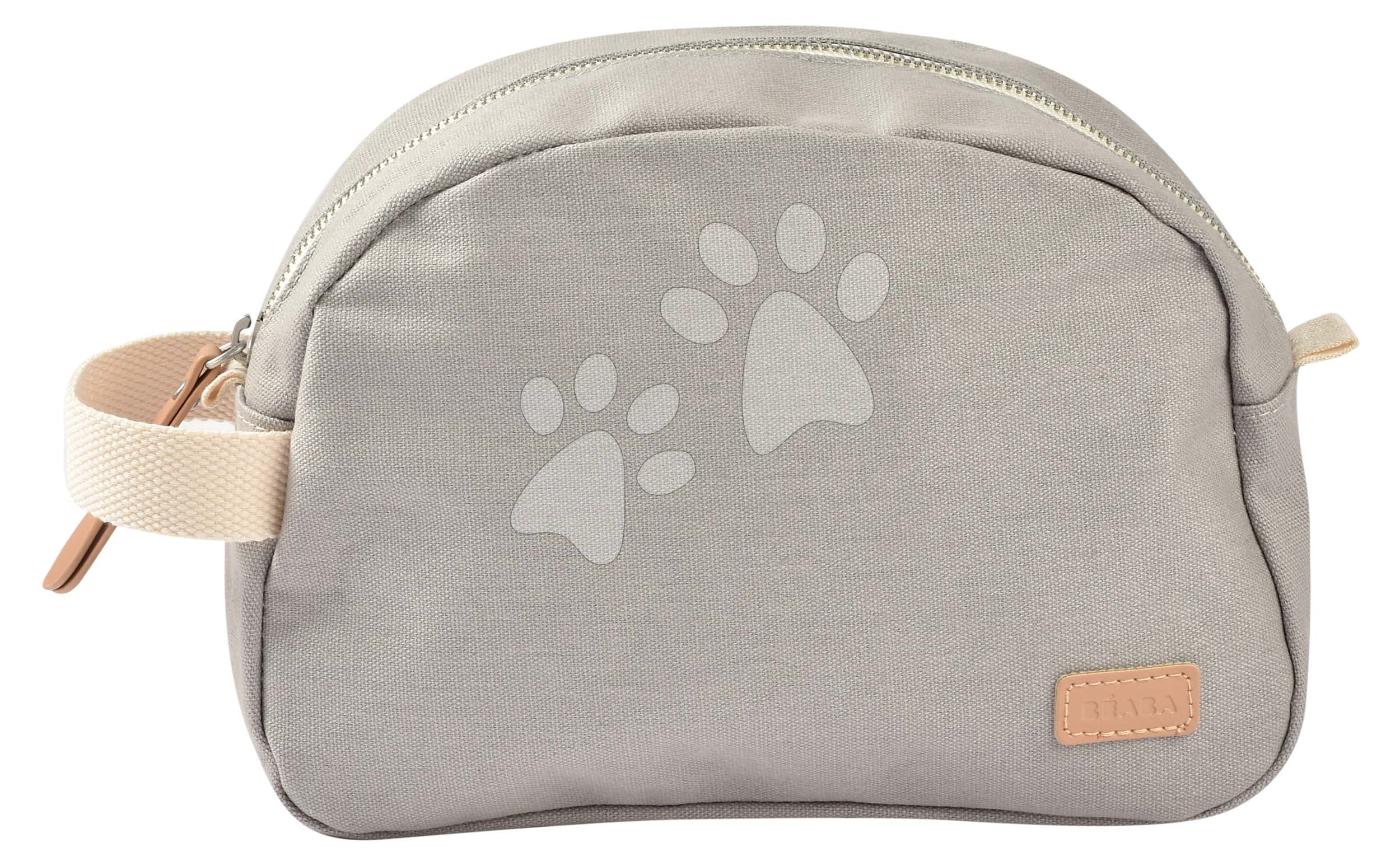 Pipere táska Tolietry Pouch Beaba Canvas Pearl Grey cipzáras szürke