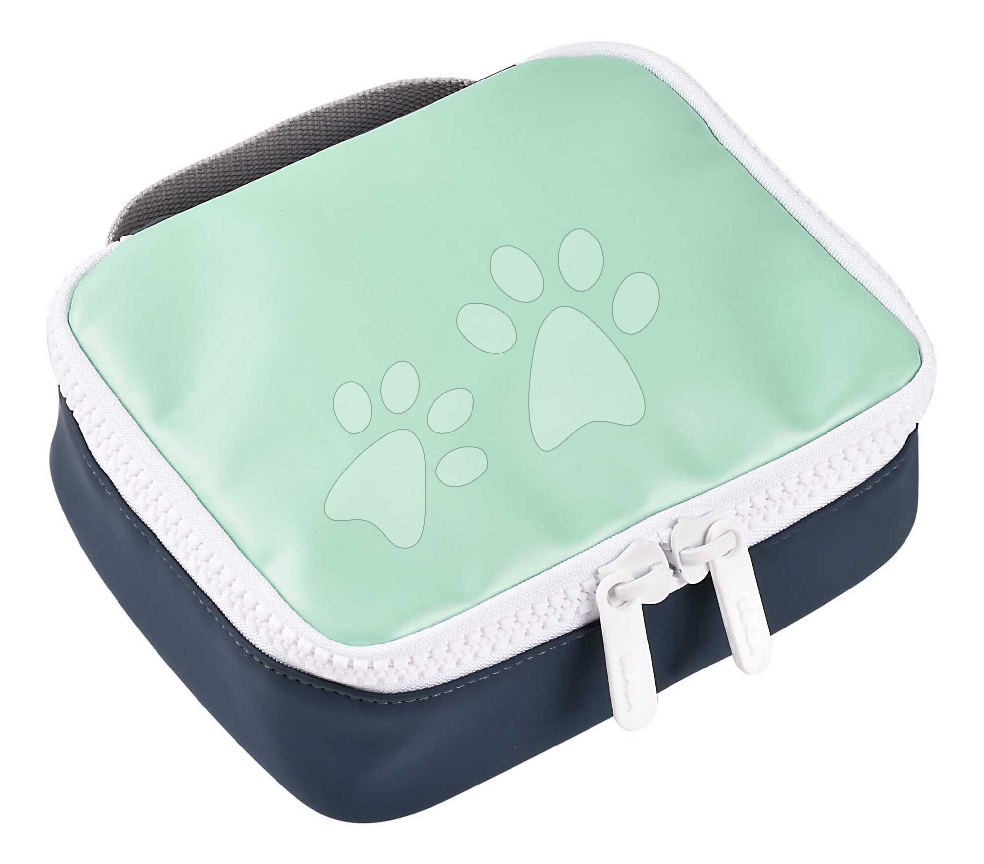 Termoobal na desiatu Isothermal Snack Bag Faro Matcha Latte Beaba zeleno-modrý