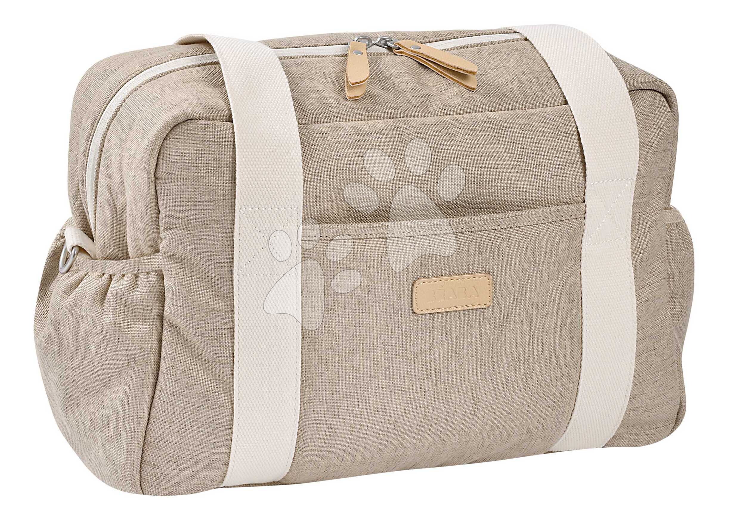 Prebaľovacia taška ku kočíku Paris Changing Bag Eco Clay Beaba s prebaľovacou podložkou béžová
