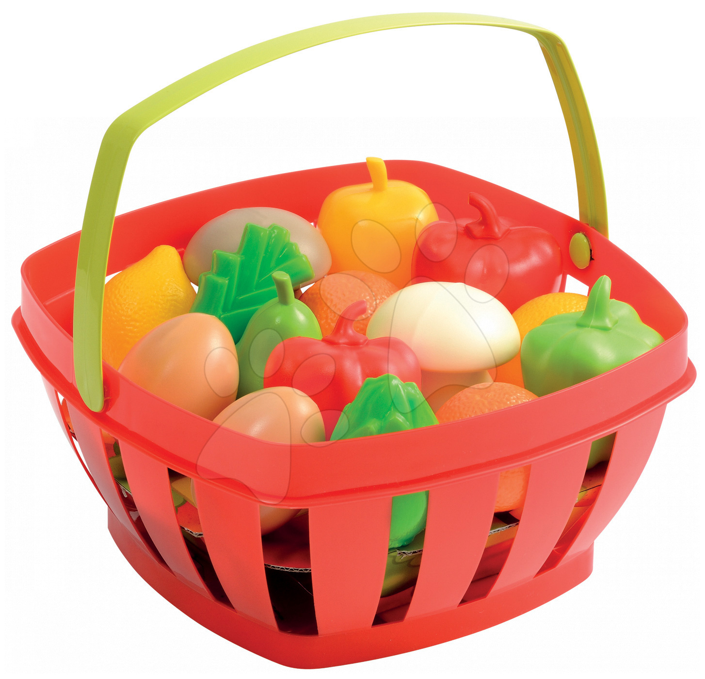 Écoiffier dětský košík s ovocem a zeleninou 966 červený