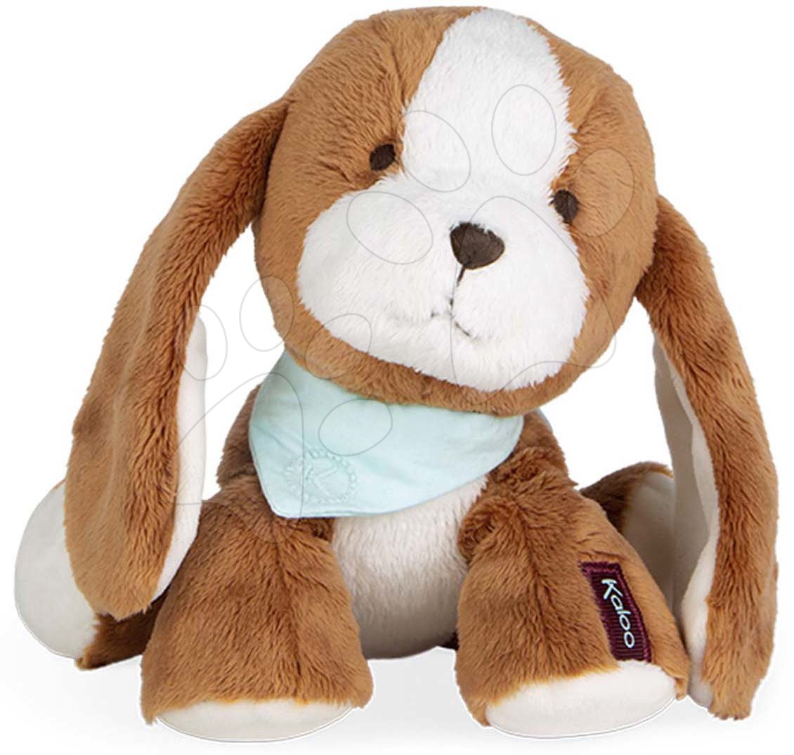 Plyšové a textilní hračky - Plyšový pes Les Amis Tiramisu Dog Kaloo hnědý 18 cm z jemného plyše v dárkové krabičce od 0 měsíců