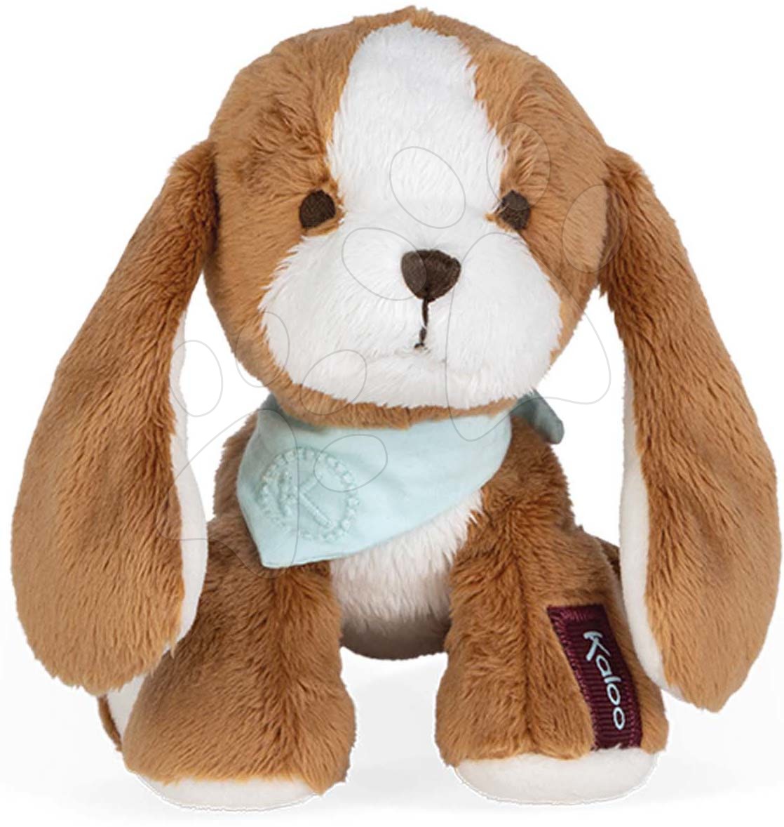 Plyšové a textilní hračky - Plyšový pes Les Amis Tiramisu Dog Kaloo hnědý 14 cm z jemného plyše v dárkové krabičce od 0 měsíců