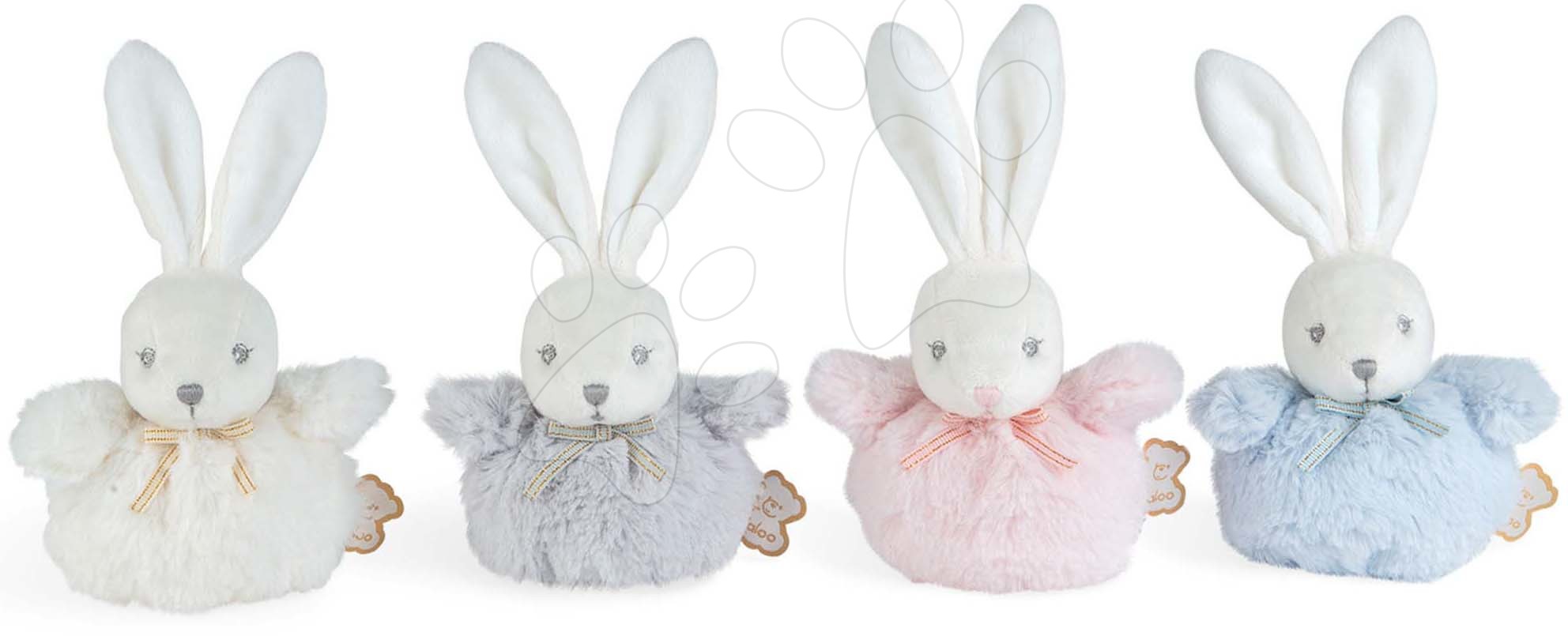 Plüss nyuszi Pompon Mini Rabbits Kaloo 10 cm puha lágy plüssből 0 hó-tól