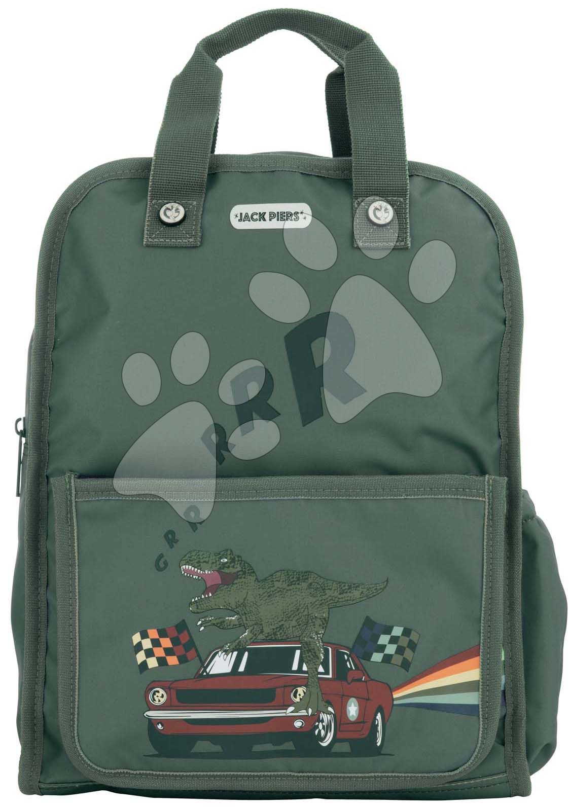 E-shop Školská taška batoh Backpack Amsterdam Large Race Dino Jack Piers veľká ergonomická luxusné prevedenie od 6 rokov 36*29*13 cm