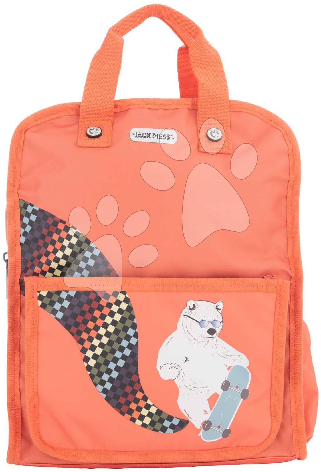 Iskolai hátizsák Backpack Amsterdam Large Boogie Bear Jack Piers nagy ergonomikus luxus kivitel 6 évtől 36*29*13 cm