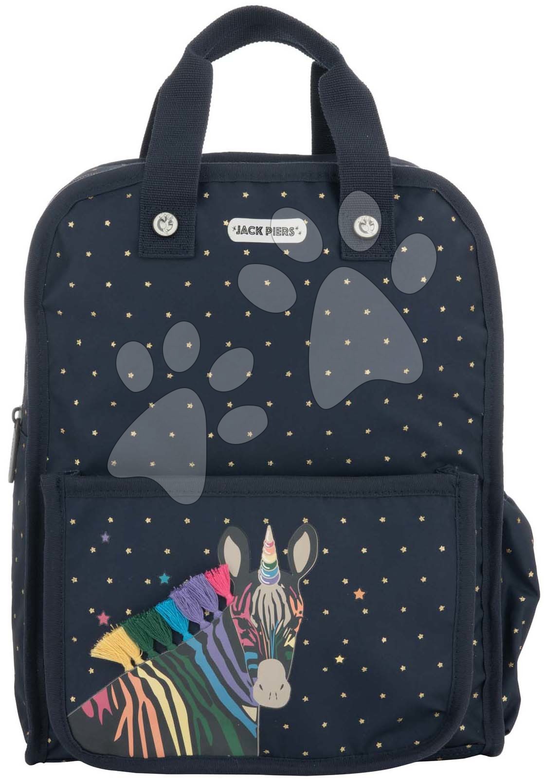E-shop Školská taška batoh Backpack Amsterdam Large Zebra Jack Piers veľká ergonomická luxusné prevedenie od 6 rokov 36*29*13 cm
