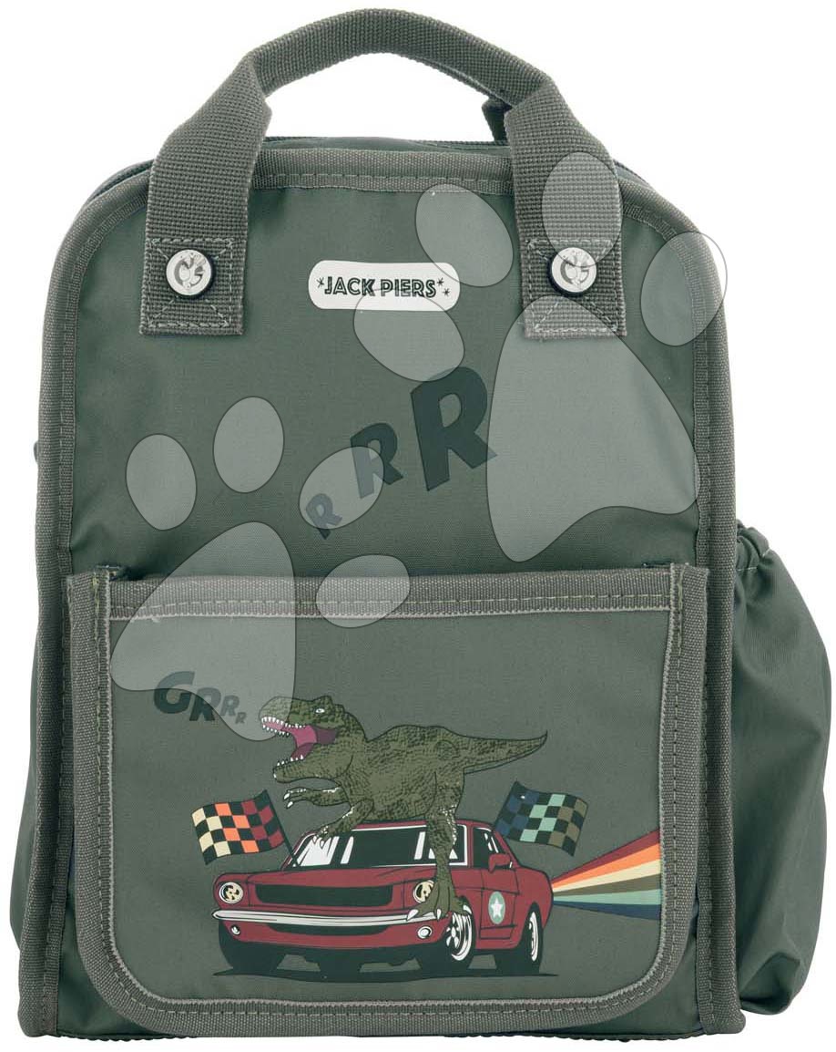 E-shop Školská taška batoh Backpack Amsterdam Small Race Dino Jack Piers malá ergonomická luxusné prevedenie od 2 rokov 23*28*11 cm