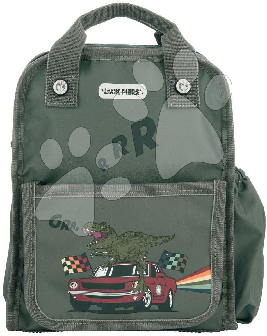 Školská taška batoh Backpack Amsterdam Small Race Dino Jack Piers malá ergonomická luxusné prevedenie od 2 rokov 23*28*11 cm