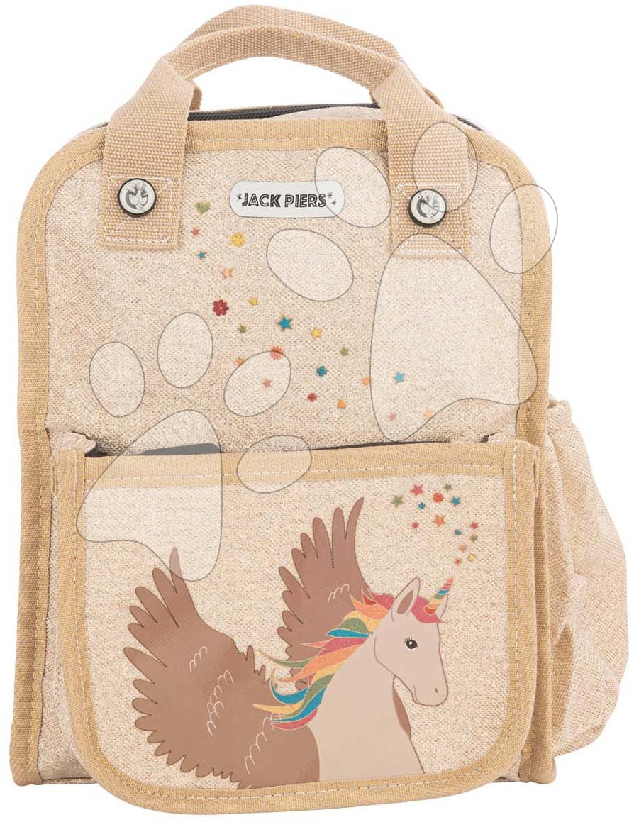 Školní taška batoh Backpack Amsterdam Small Unicorn Jack Piers malá ergonomická luxusní provedení od 2 let 23*28*11 cm