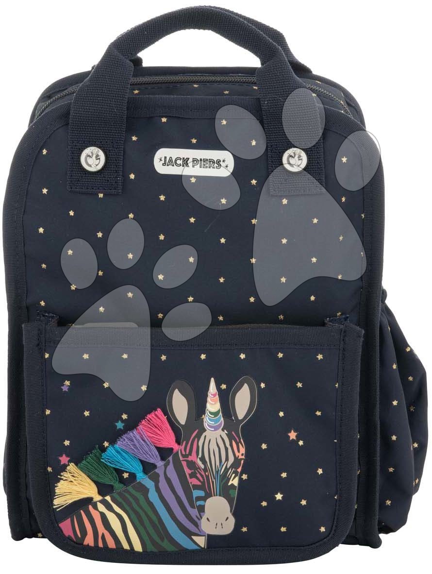 Školská taška batoh Backpack Amsterdam Small Zebra Jack Piers malá ergonomická luxusné prevedenie od 2 rokov 23*28*11 cm