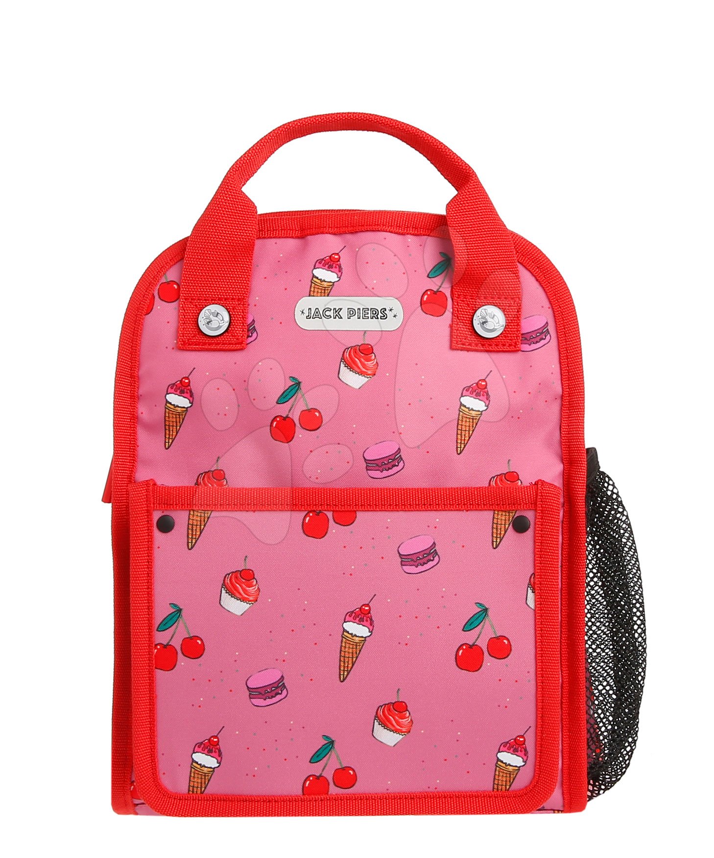 Iskolai hátizsák Backpack Amsterdam Small Cherry Pop Jack Piers kicsi ergonomikus luxus kivitelben 2 évtől 23*28*11 cm