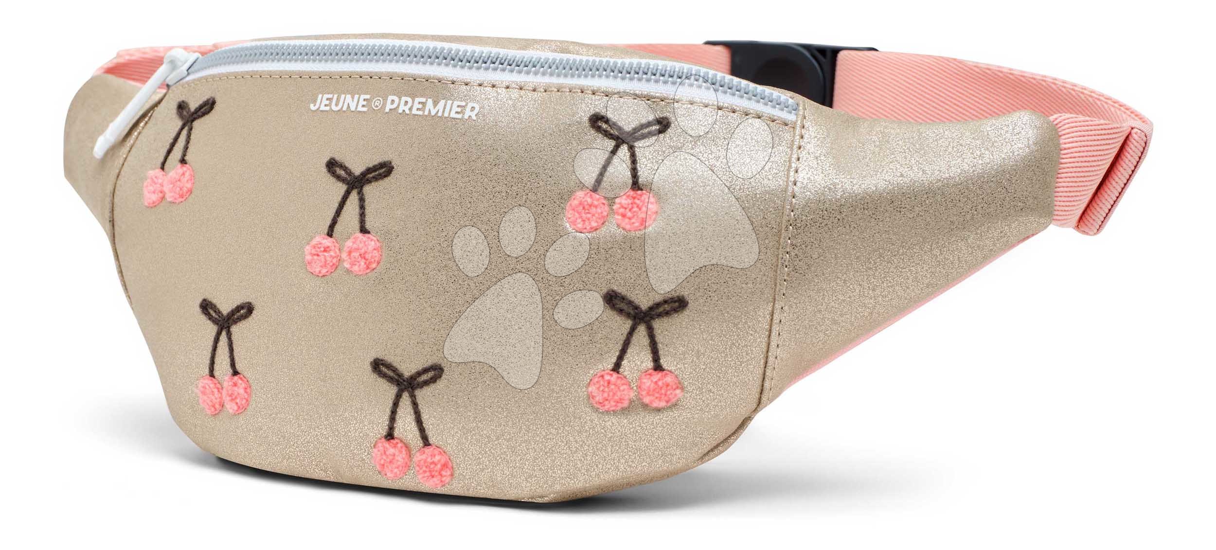 Ľadvinka Fanny Pack Banane Cherry Pompon Jeune Premier s nastaviteľnou dĺžkou luxusné prevedenie 13*40 cm