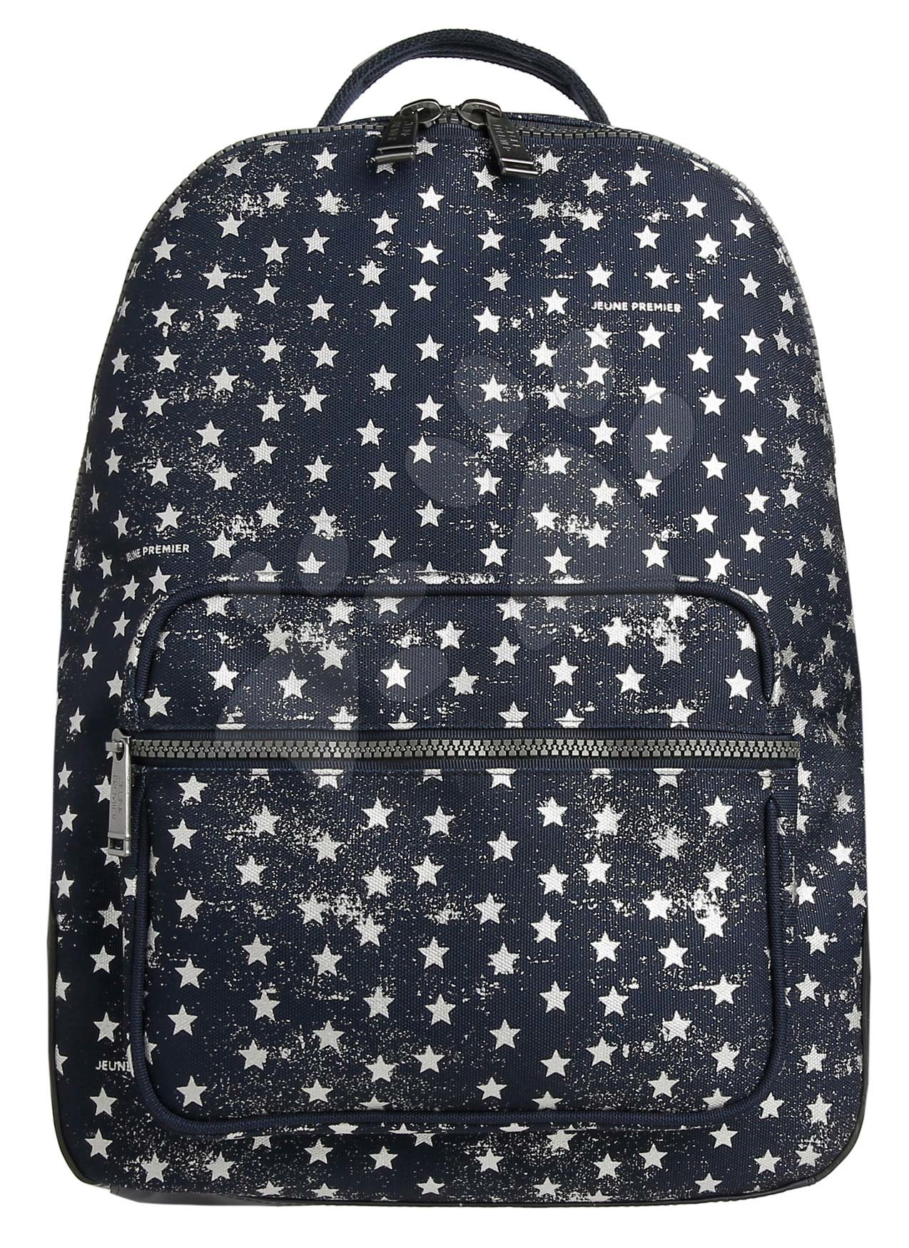 Školské tašky a batohy - Školská taška batoh Backpack Bobbie Stars Silver Jeune Premier ergonomický luxusné prevedenie