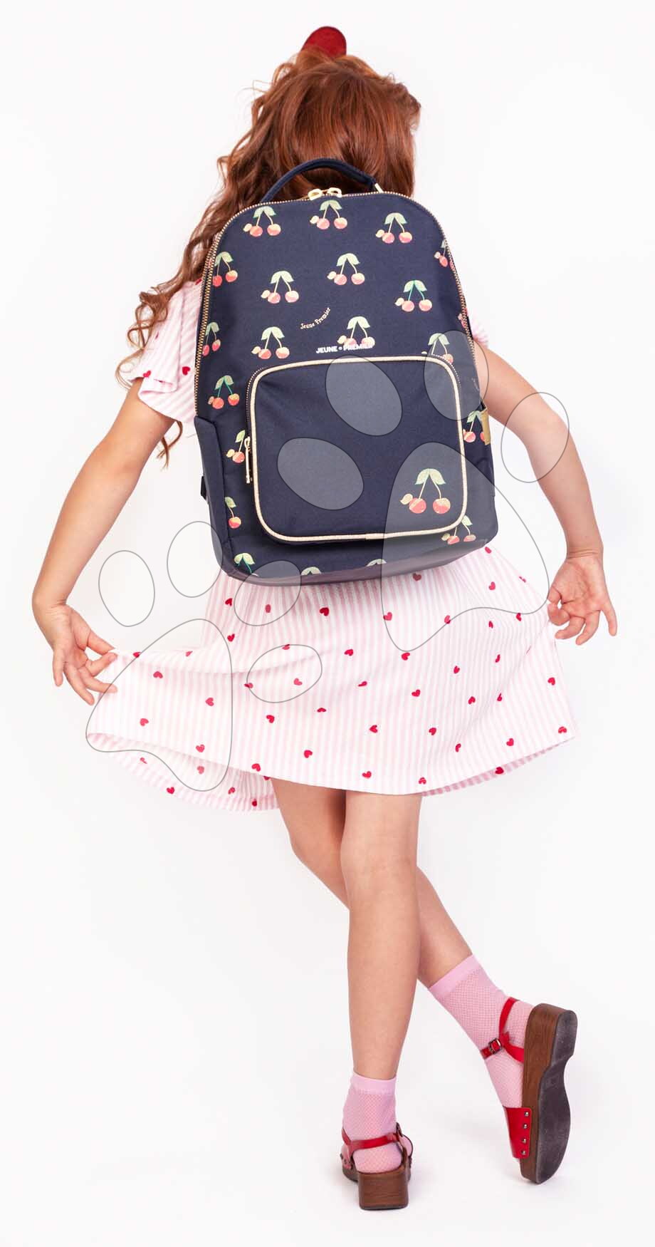 Luxury school bag with cherries Jeune Premier