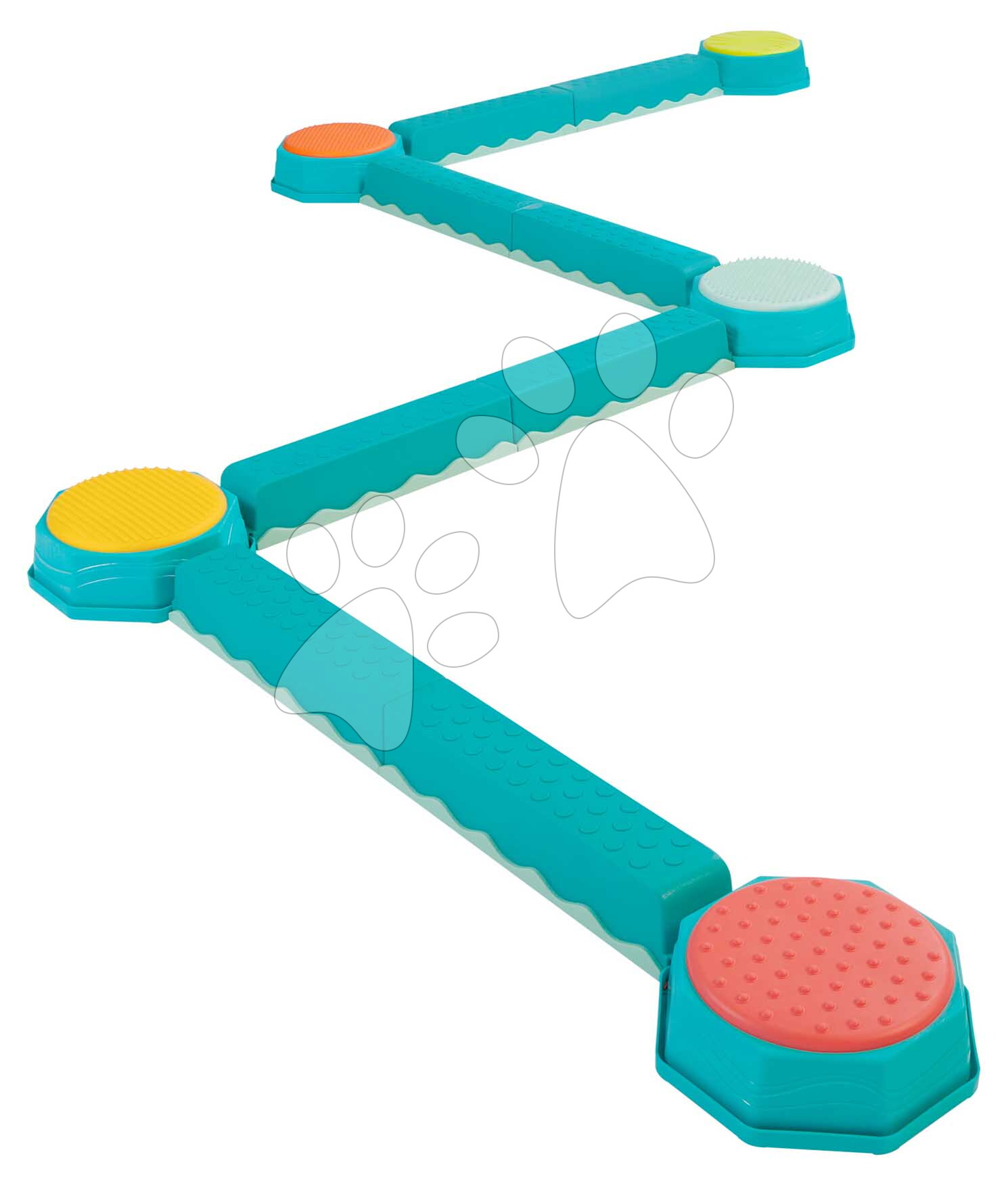 Akadálypálya lépőkövekkel Balance & Build B-Toys az egyensúlyérzék koordináció és motorika fejlesztésére 13 akadály