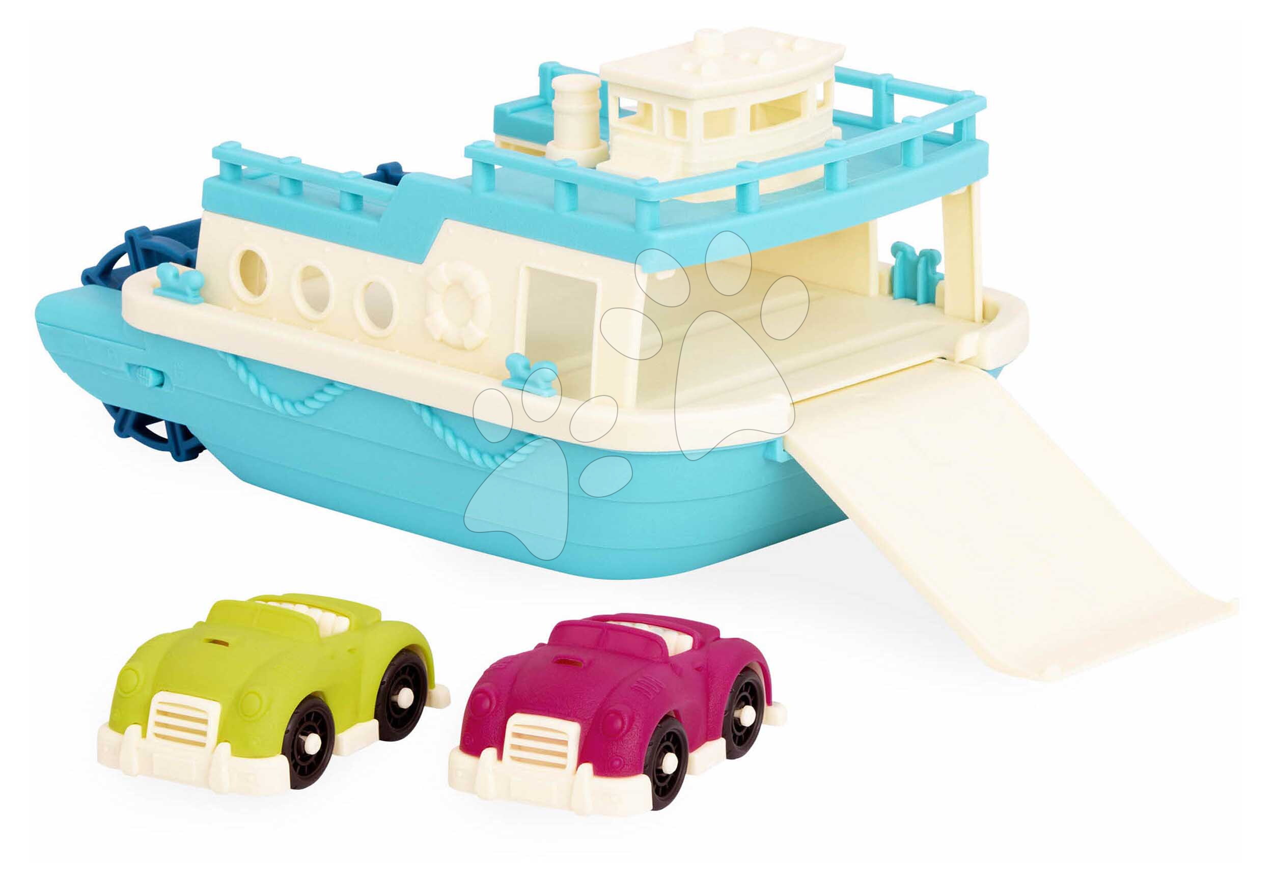 Komp Ferry Boat Happy Cruisers B-Toys kisautókkal vízbe 12 hó-tól