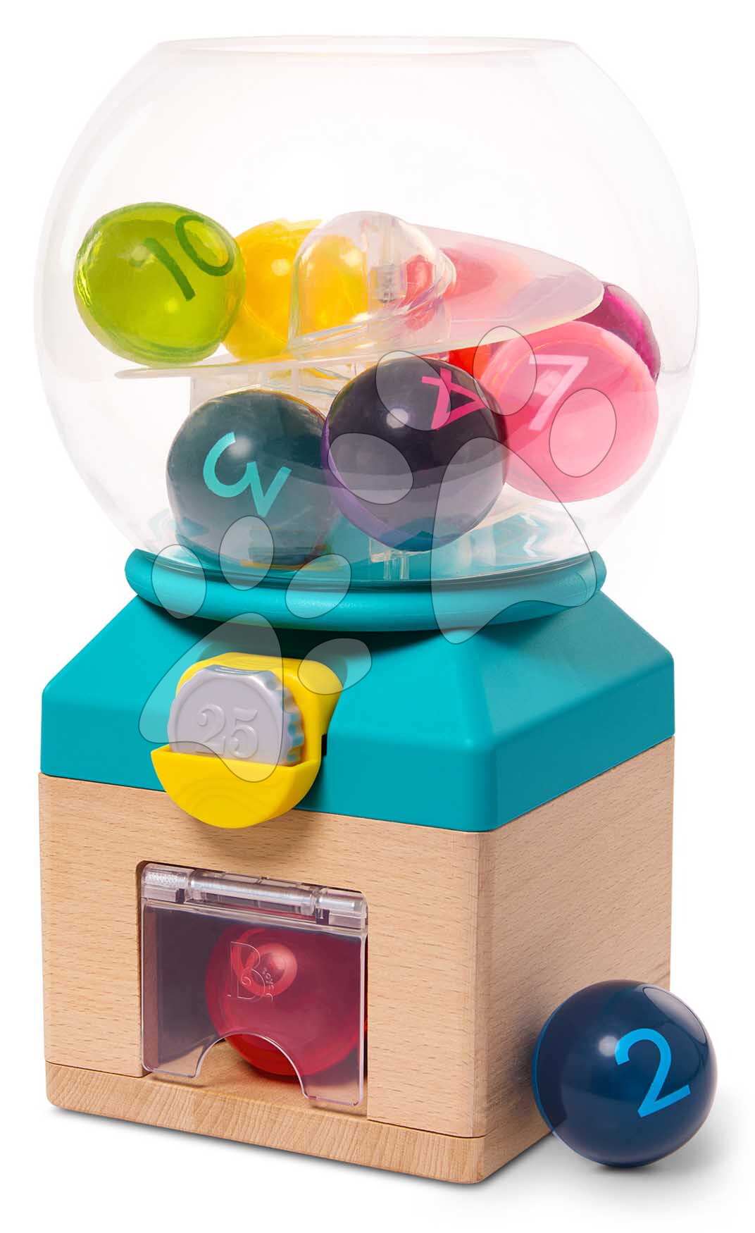 Golyóautomata Rainbow Gumballs B-Toys színek és számok megismerésére 12 hó-tól