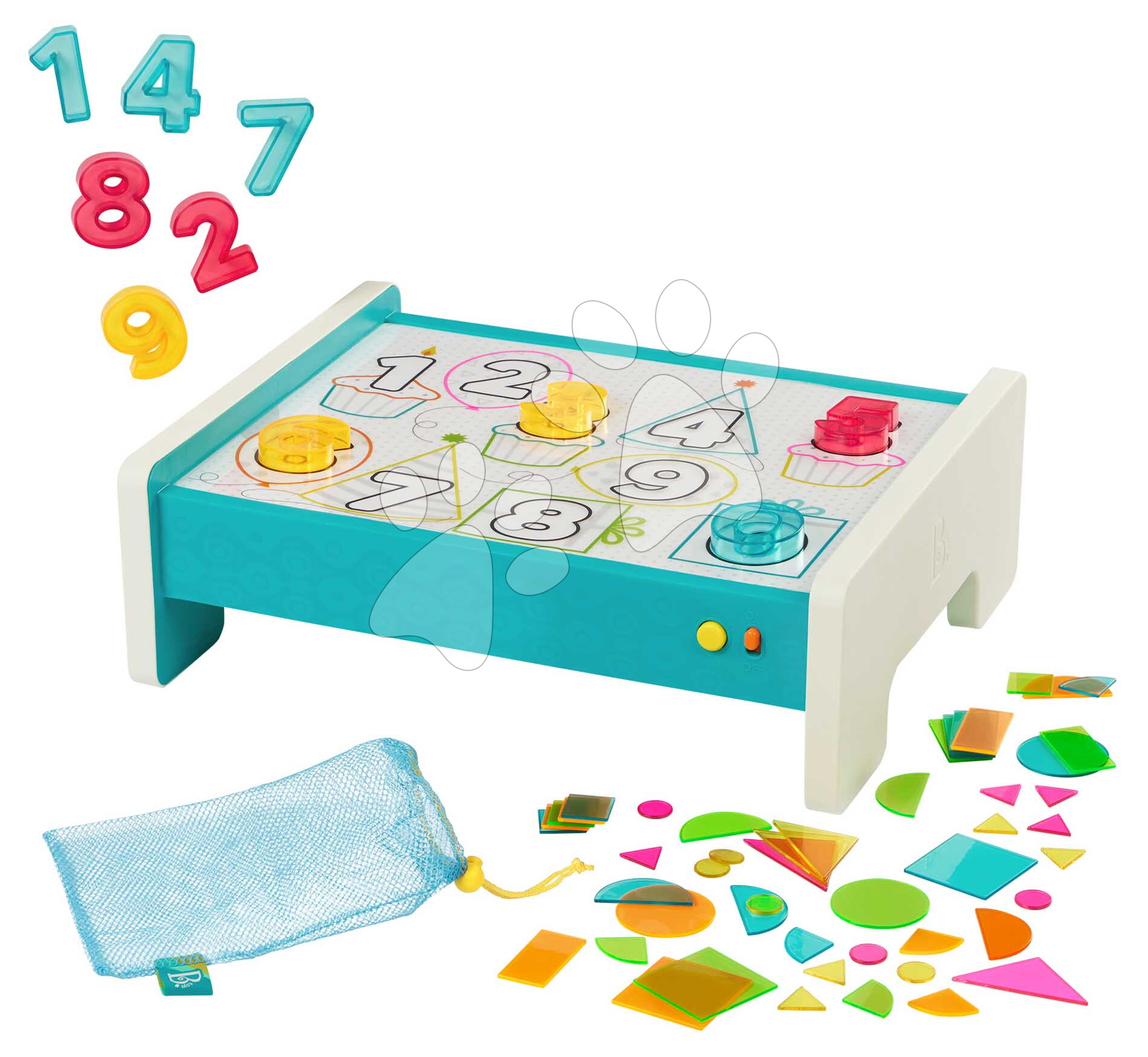 Játszópult Look & Shine B-Toys a számok színek és formák megismerésére világít