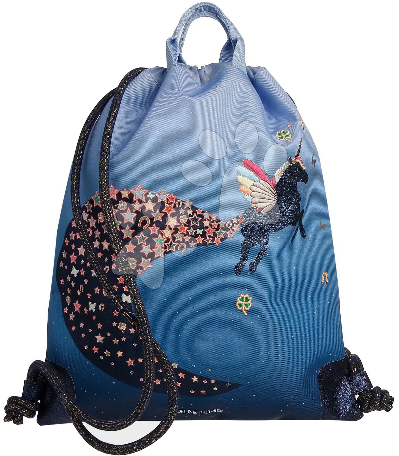Tornazsák papucsra és tornaruhára City Bag Unicorn Universe Jeune Premier ergonomikus luxus kivitel 40*36 cm