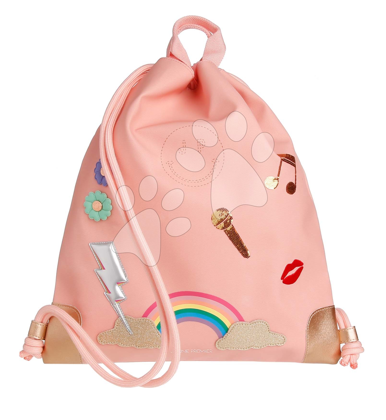 Tornazsák papucsra és tornaruhára City Bag Lady Gadget Pink Jeune Premier ergonomikus luxus kivitel 40*36 cm