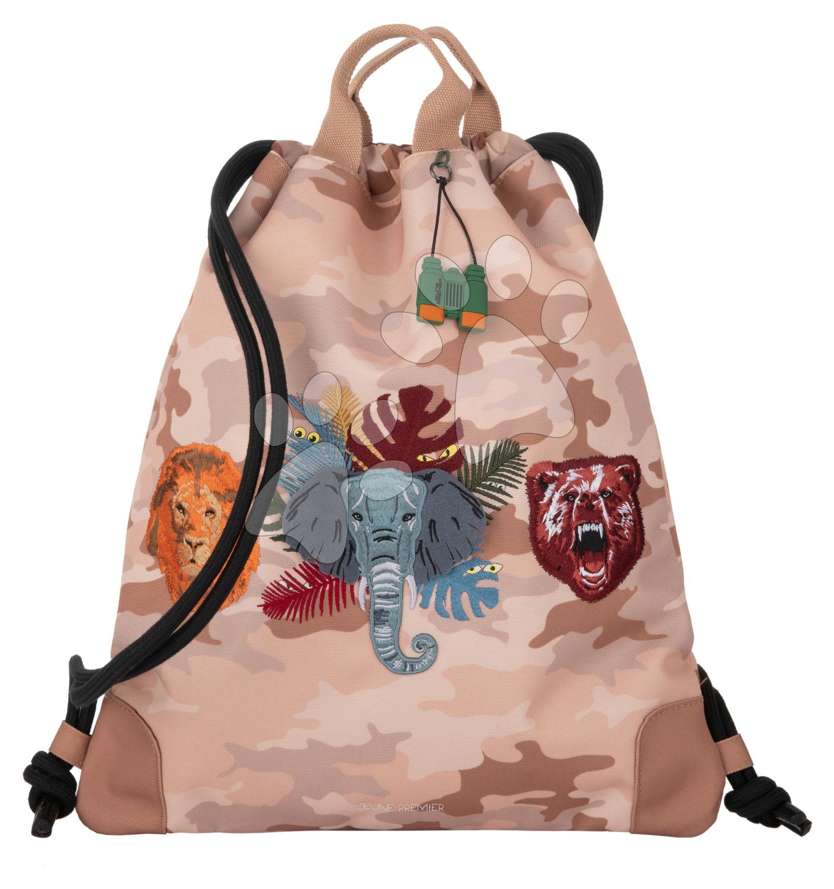 Školní vak na tělocvik a přezůvky City Bag Wildlife Jeune Premier ergonomický luxusní provedení 40*36 cm