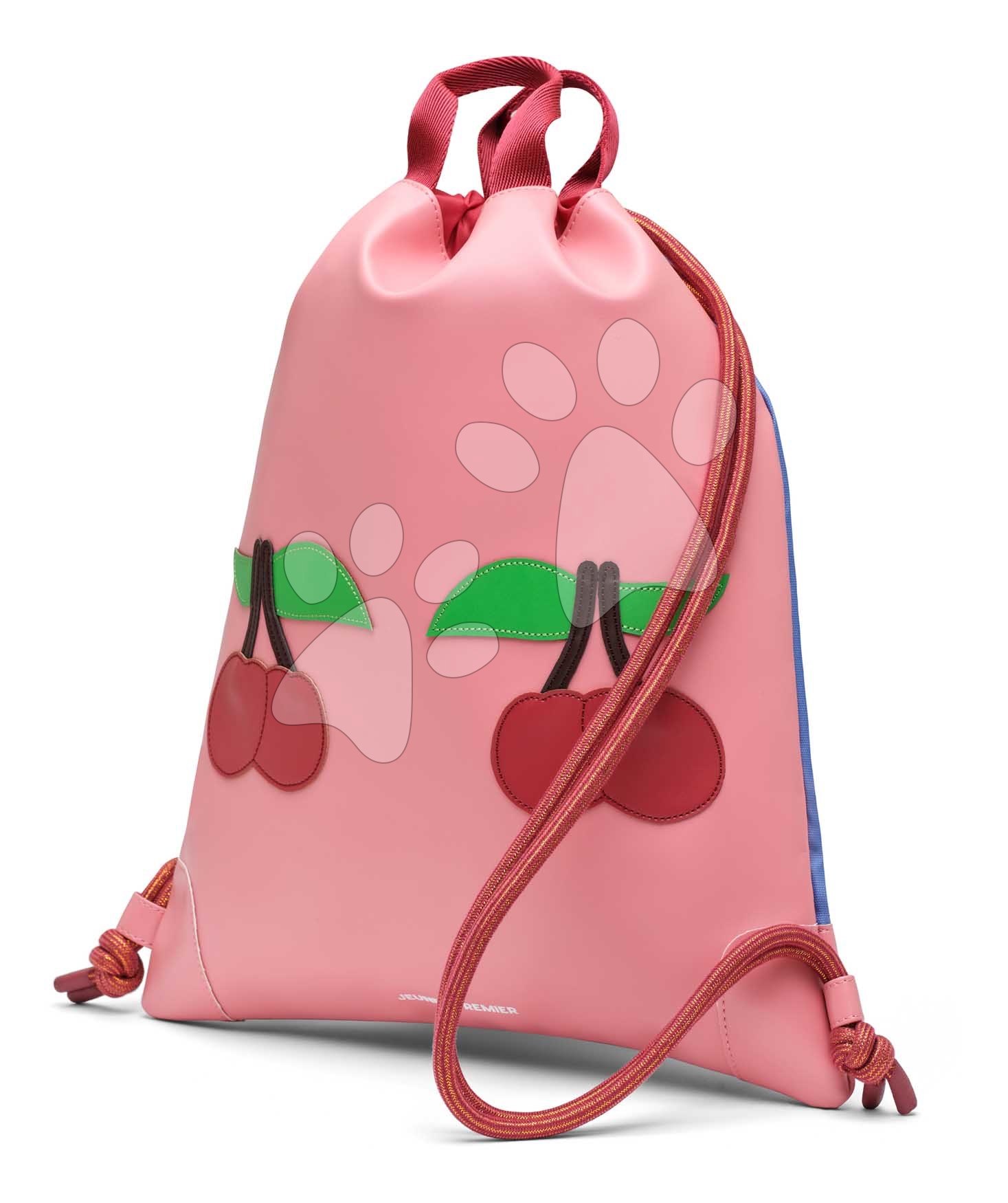 Školský vak na telocvik a prezuvky City Bag Cherry Pink Jeune Premier ergonomický luxusné prevedenie 40*36 cm