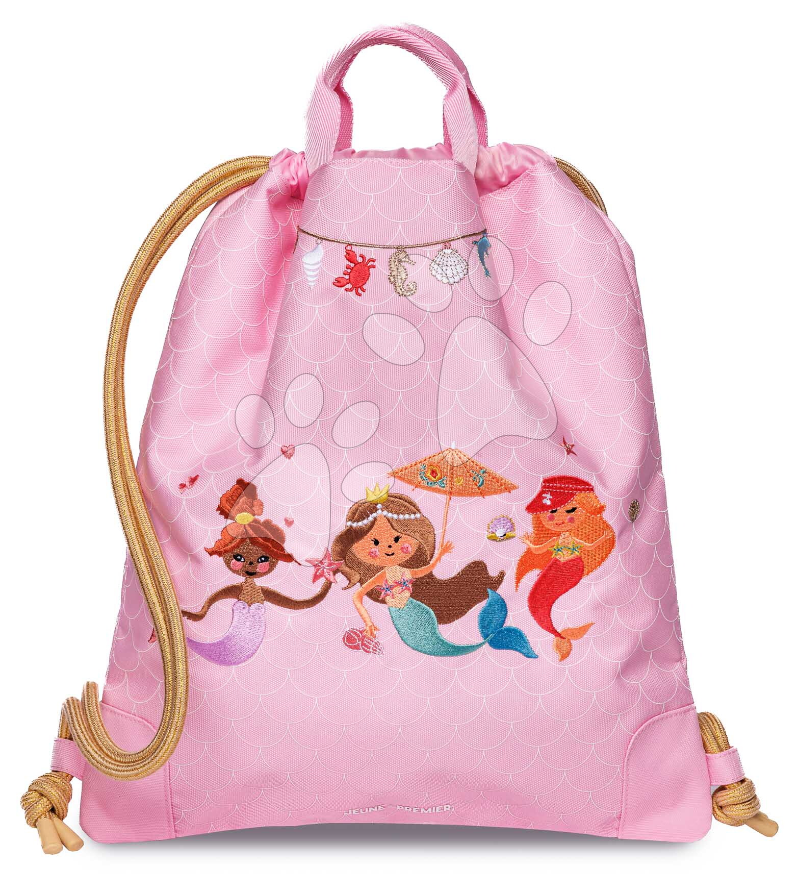 Školský vak na telocvik a prezuvky City Bag Mermaids Jeune Premier ergonomický luxusné prevedenie 40*36 cm