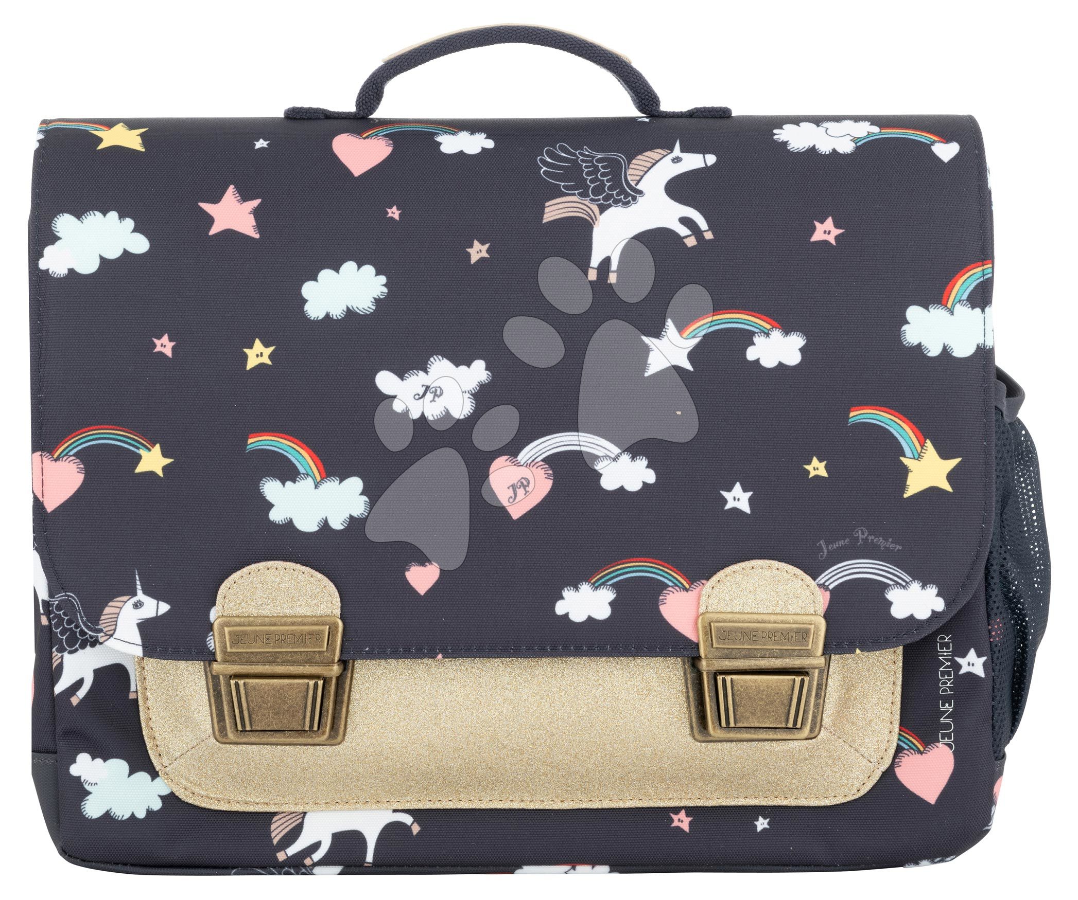 Iskolai aktatáska Classic Midi Rainbow Unicorn Jeune Premier ergonomikus luxus kivitel 30*38 cm