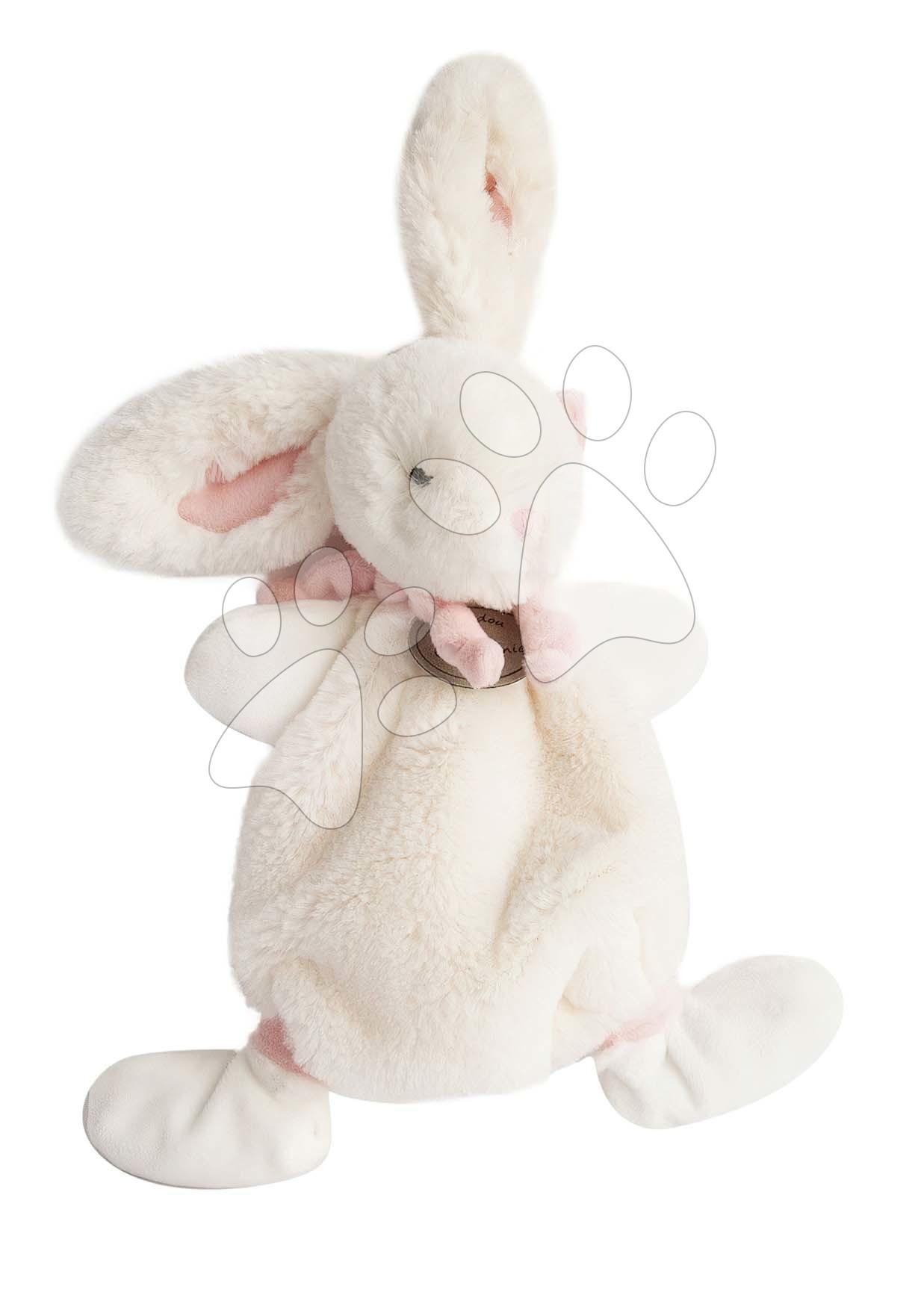 Plüss nyuszi dédelgetésre Lapin Bonbon Doudou et Compagnie rózsaszín 26 cm ajándékcsomagolásban 0 hó-tól