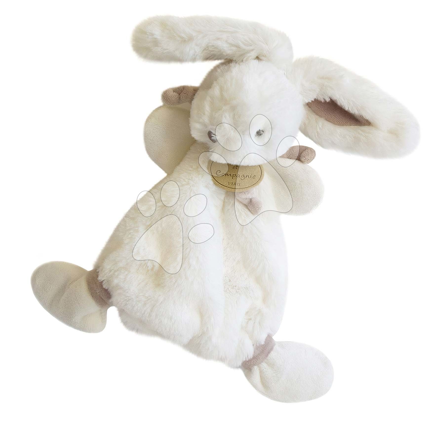 Plyšový zajíček na mazlení Bunny Bonbon Doudou et Compagnie béžový 26 cm v dárkovém balení od 0 měsíců