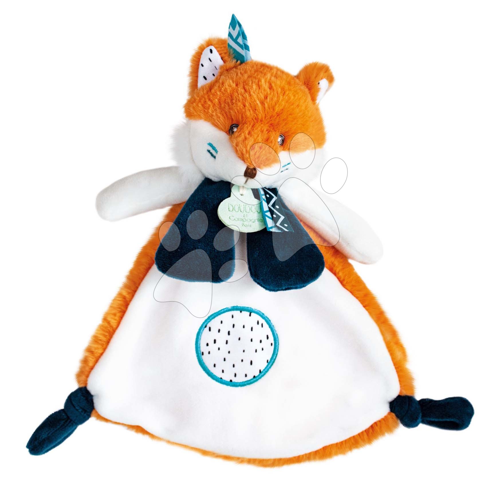 E-shop Plyšová líška na maznanie Fox Tiwipi Doudou et Compagnie oranžová 23 cm v darčekovom balení od 0 mes