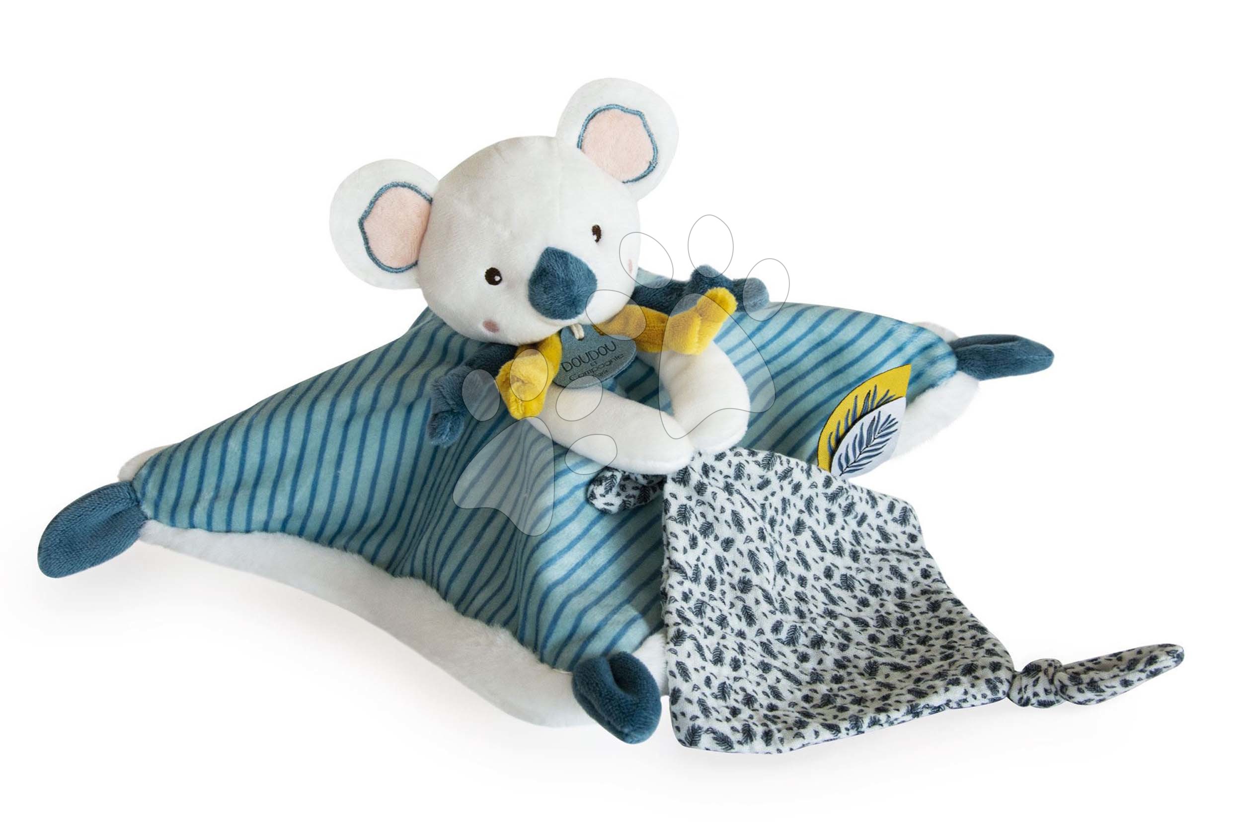 E-shop Plyšová koala na maznanie Yoca le Koala Doudou et Compagnie modrá 25 cm od 0 mes