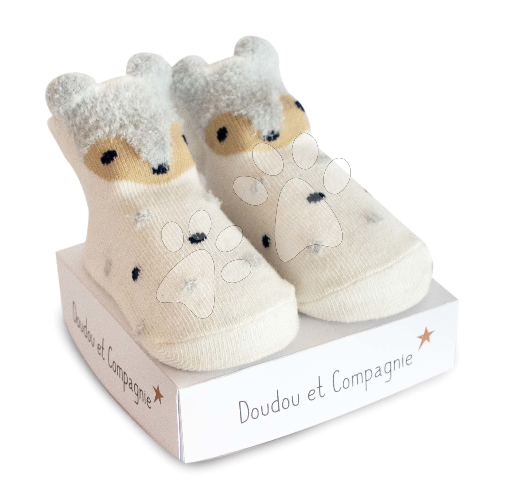 E-shop Ponožky pre bábätko Birth Socks Doudou et Compagnie so vzorom od 0-6 mes