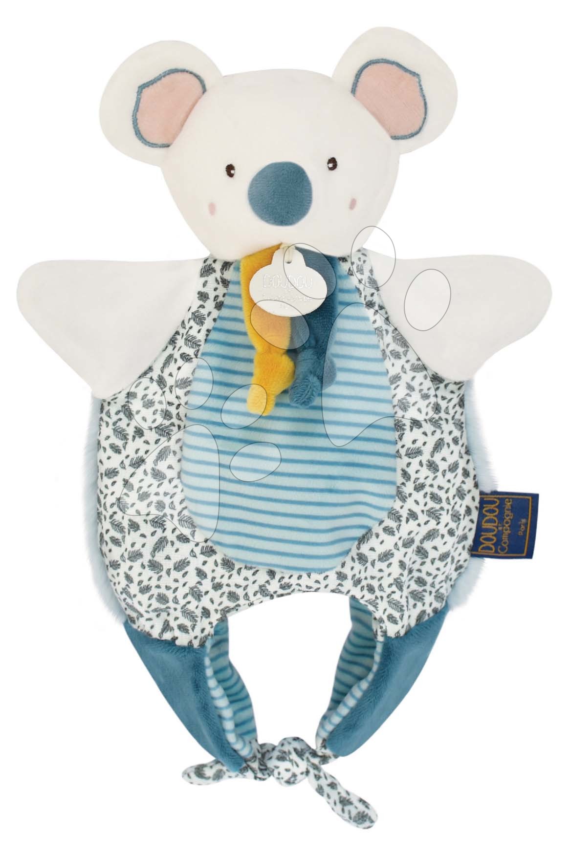 E-shop Plyšová koala na bábkové divadlo Doudou Amusette 3v1 Doudou et Compagnie modrá 30 cm od 0 mes