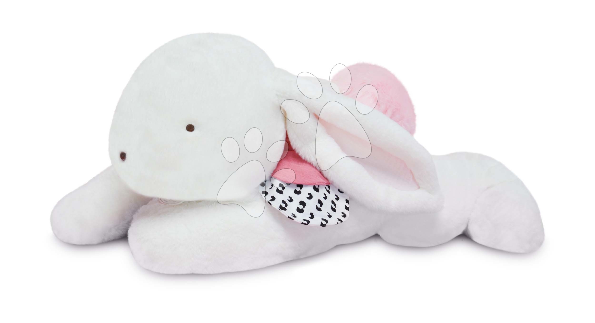 E-shop Plyšový zajac Happy Blush Doudou et Compagnie biely 65 cm od 0 mes