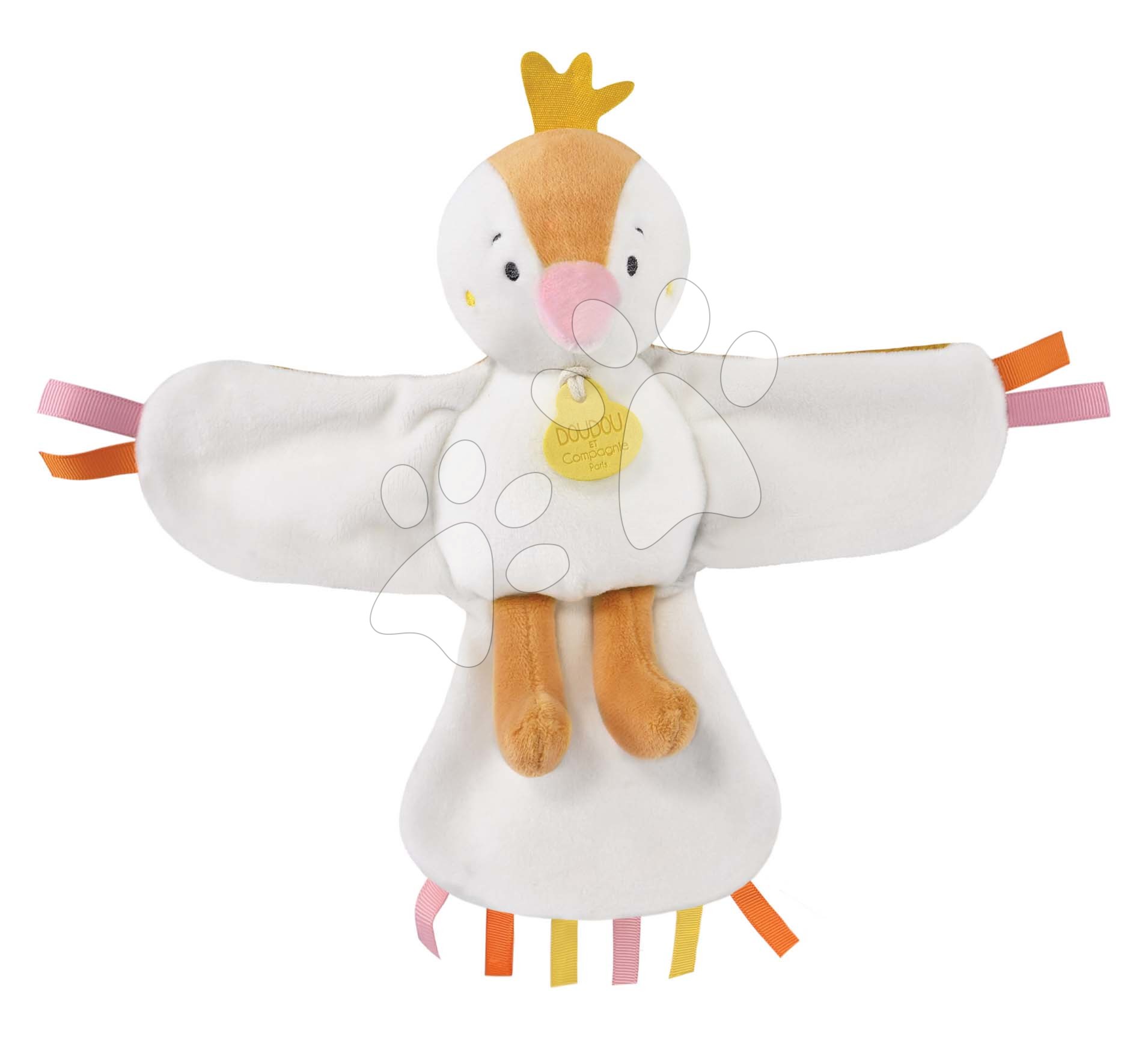 E-shop Plyšový vtáčik s melódiou Doudou Cui-Cui Doudou et Compagnie žltý 22 cm v darčekovom balení od 0 mes
