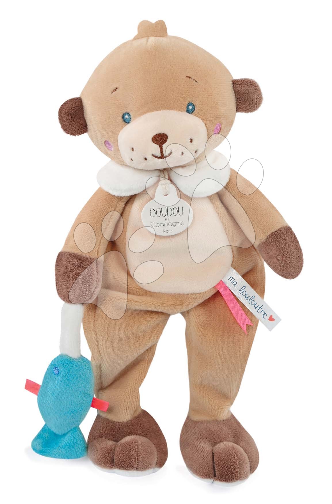 Lontra di peluche My Little Otter Doudou et Compagnie marron