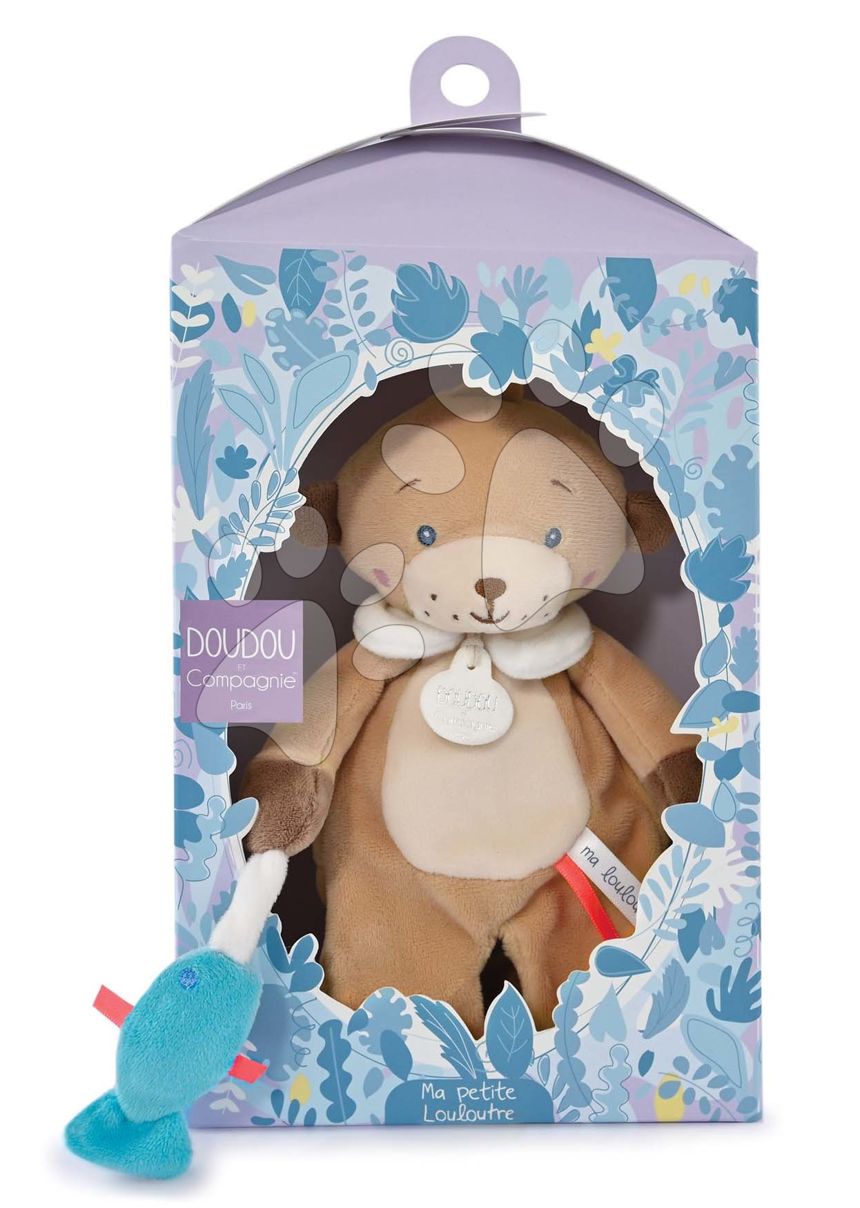 Lontra di peluche My Little Otter Doudou et Compagnie marron