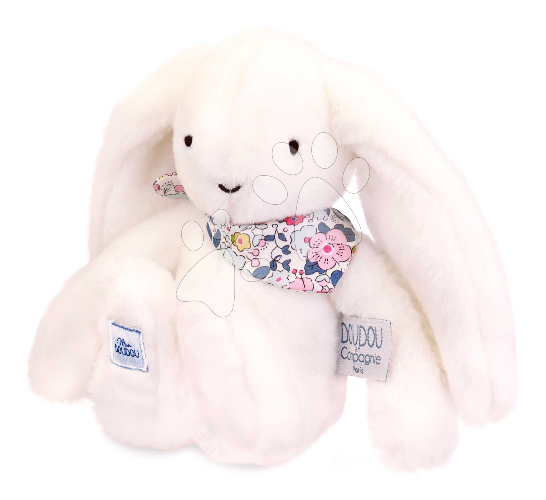 Plüss nyuszi Fleurette the Bunny White Doudou et Compagnie fehér 25 cm 0 hó-tól