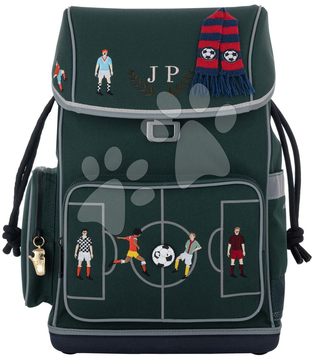 Iskolai nagy hátizsák Ergomaxx FC Jeune Premier ergonomikus luxus kivitel 39*26 cm
