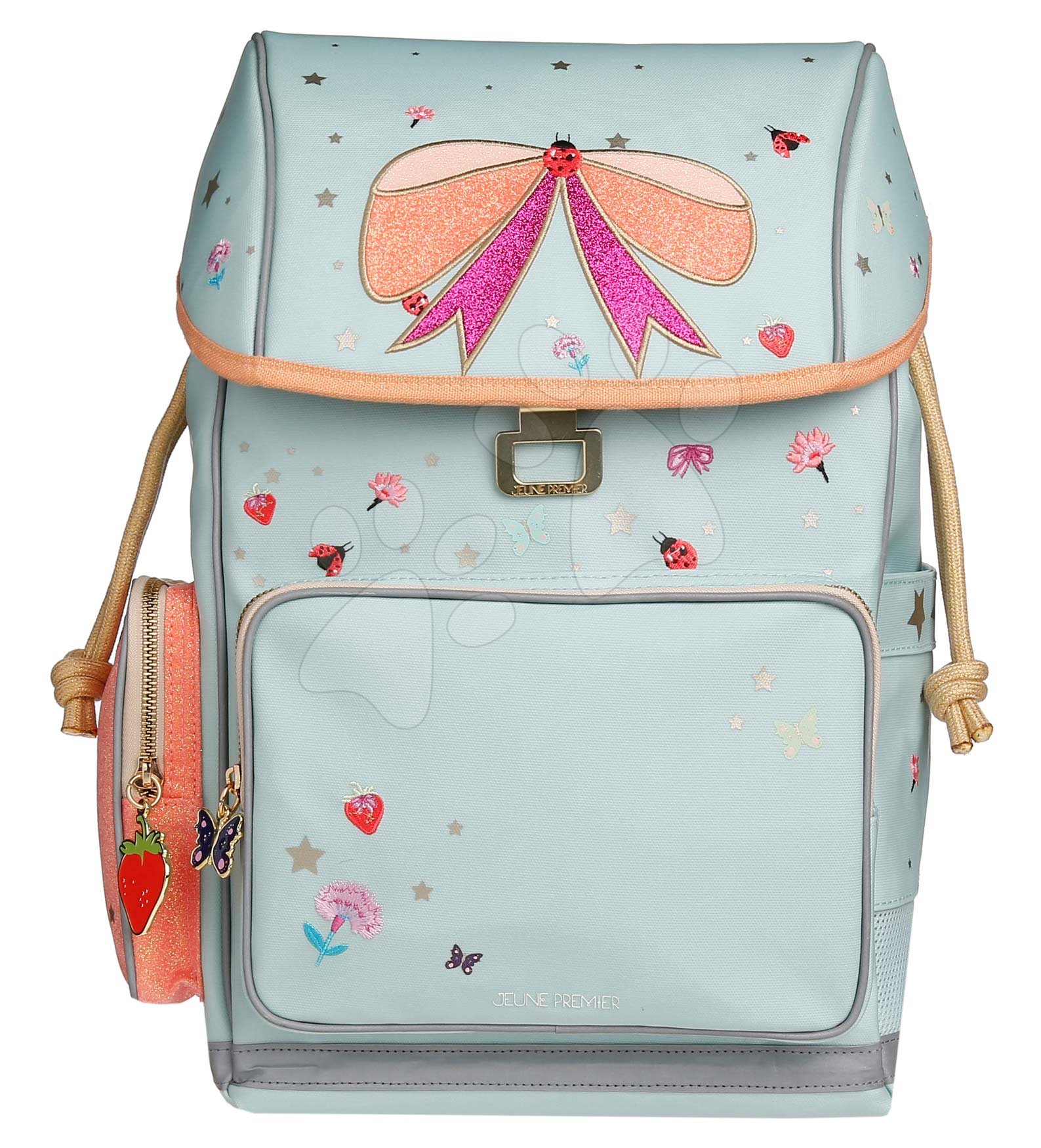 Školske torbe i ruksaci - Školský batoh veľký Ergomaxx Ladybug Jeune Premier ergonomický luxusné prevedenie 39*26 cm JPERX21168